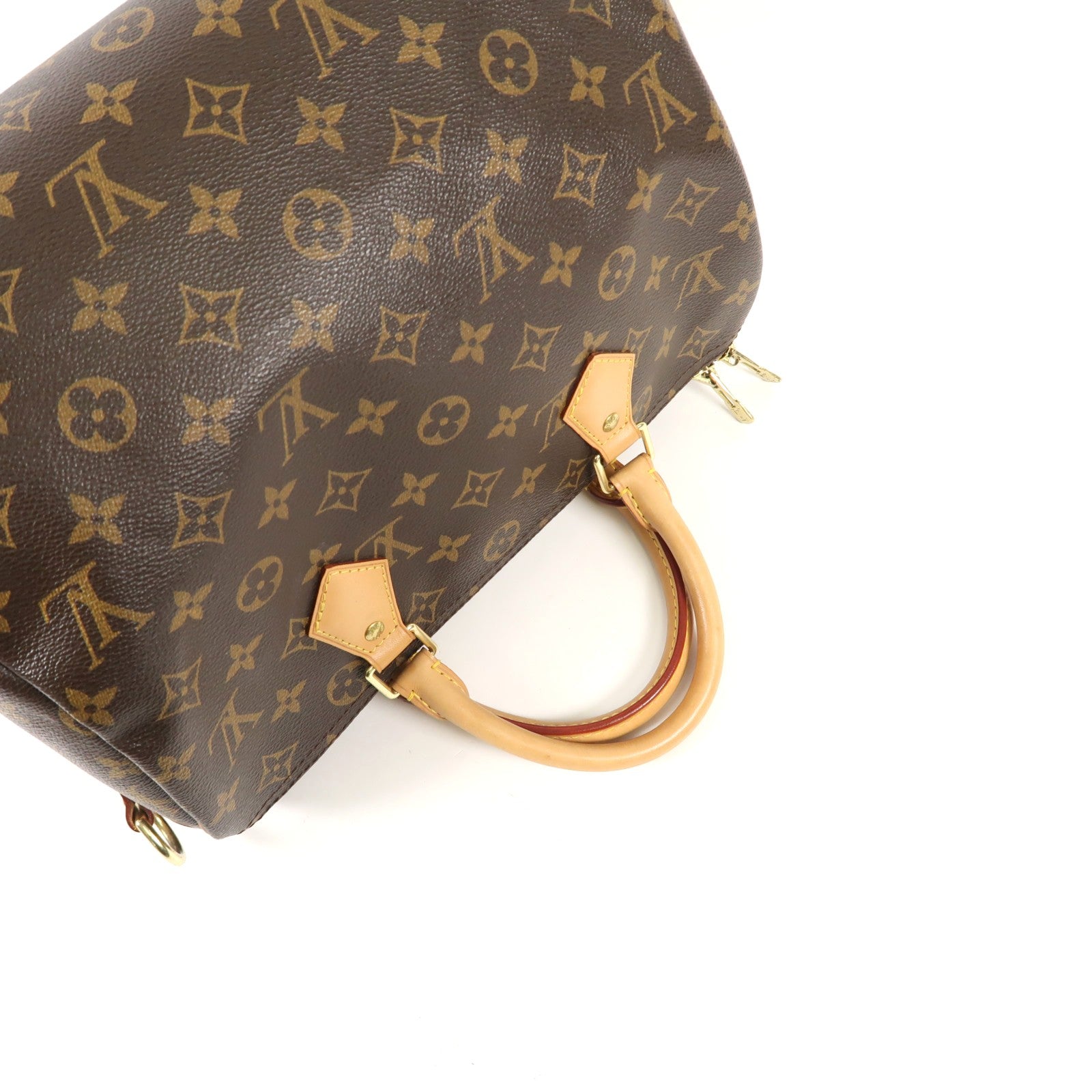 LOUIS VUITTON Monogram Speedy Bandouliere 30金扣手挽肩背兩用袋
