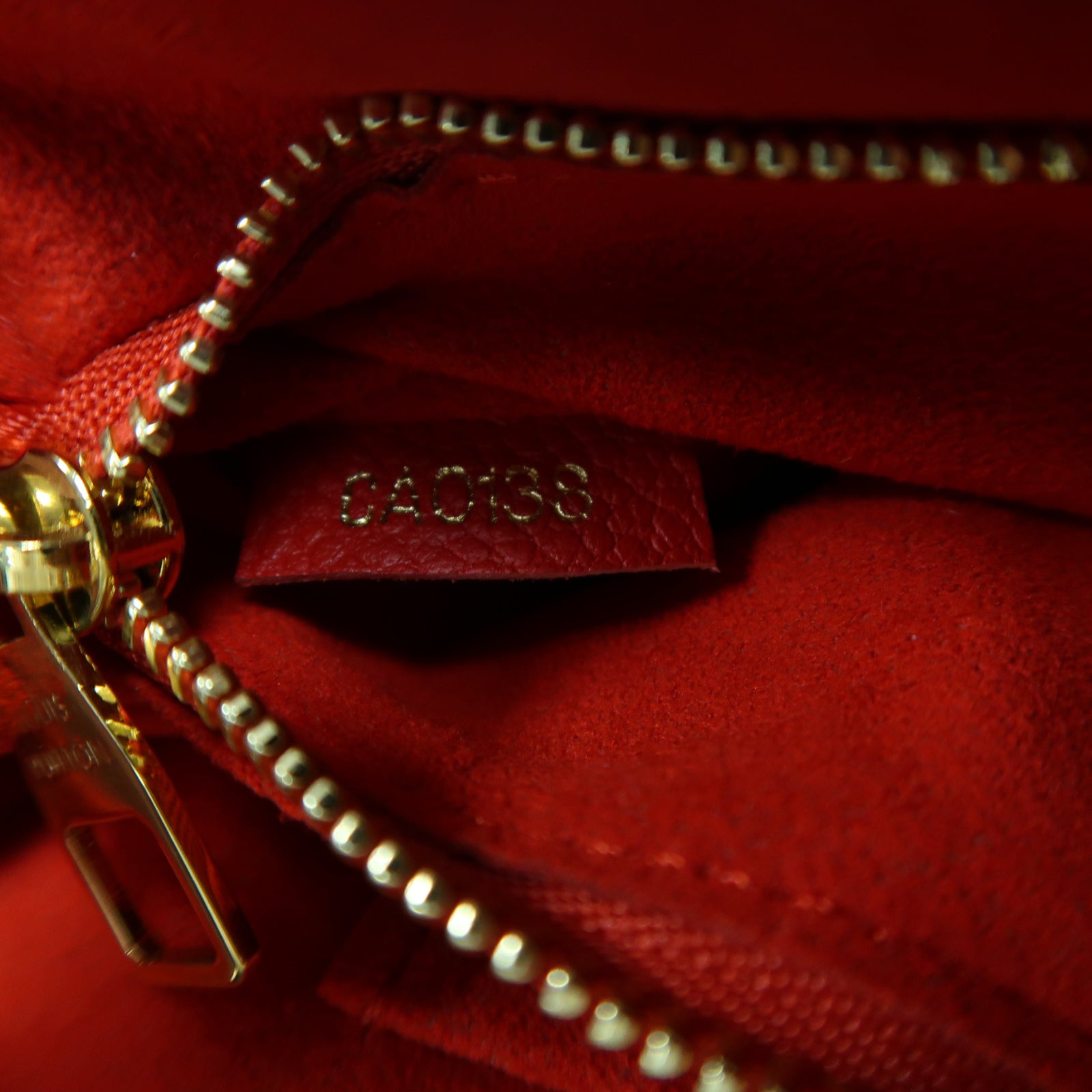 LOUIS VUITTON Monogram Saint Placide金扣鏈帶肩背袋啡色/紅色