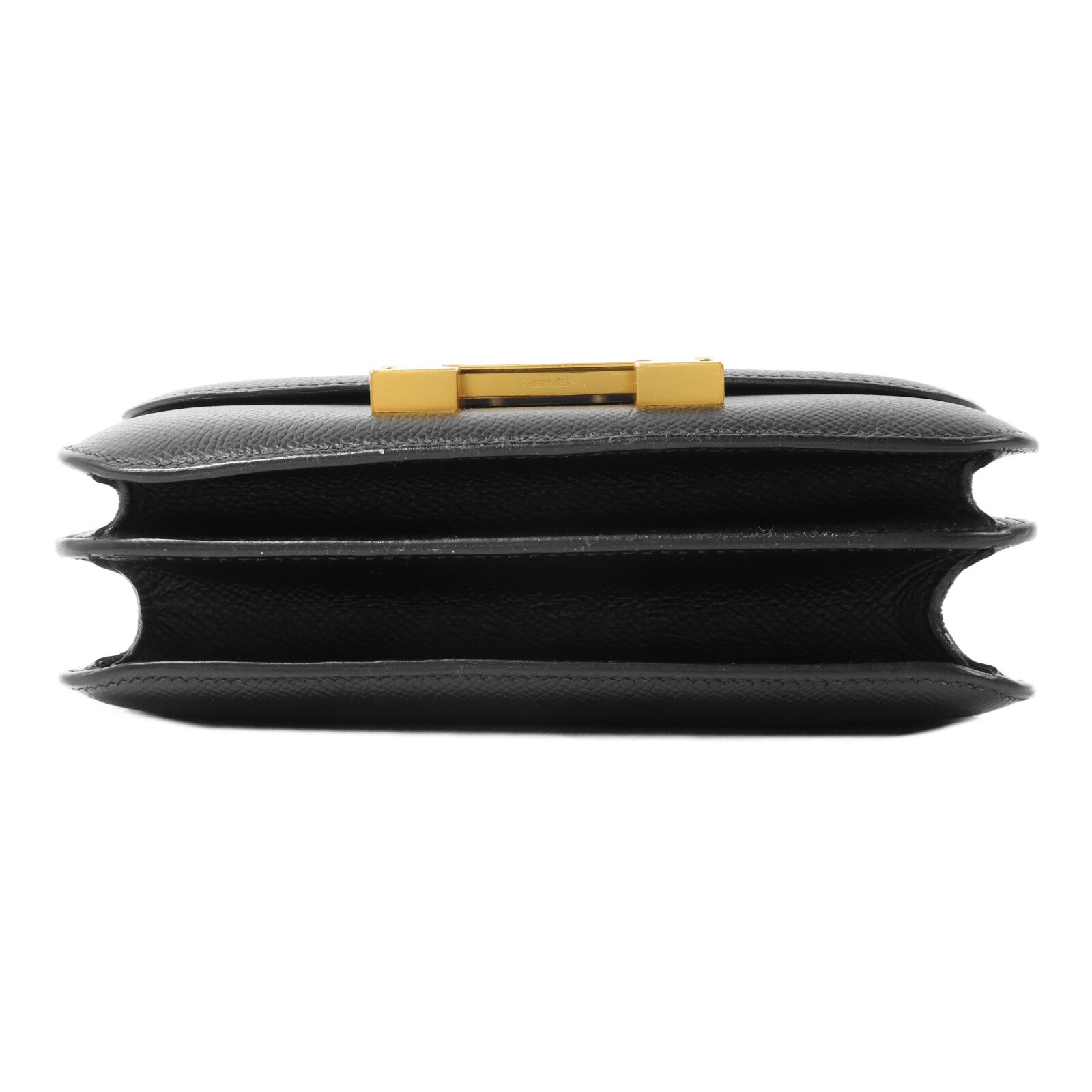 HERMES Epsom皮革Constance Mini肩背袋Noir