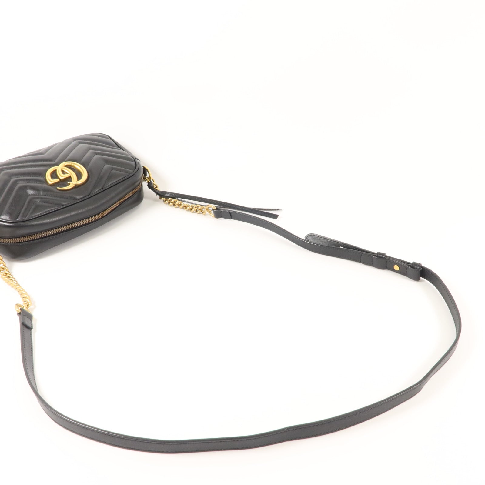 GUCCI 牛皮皮革GG Marmont Shoulder Bag鏈帶肩背袋