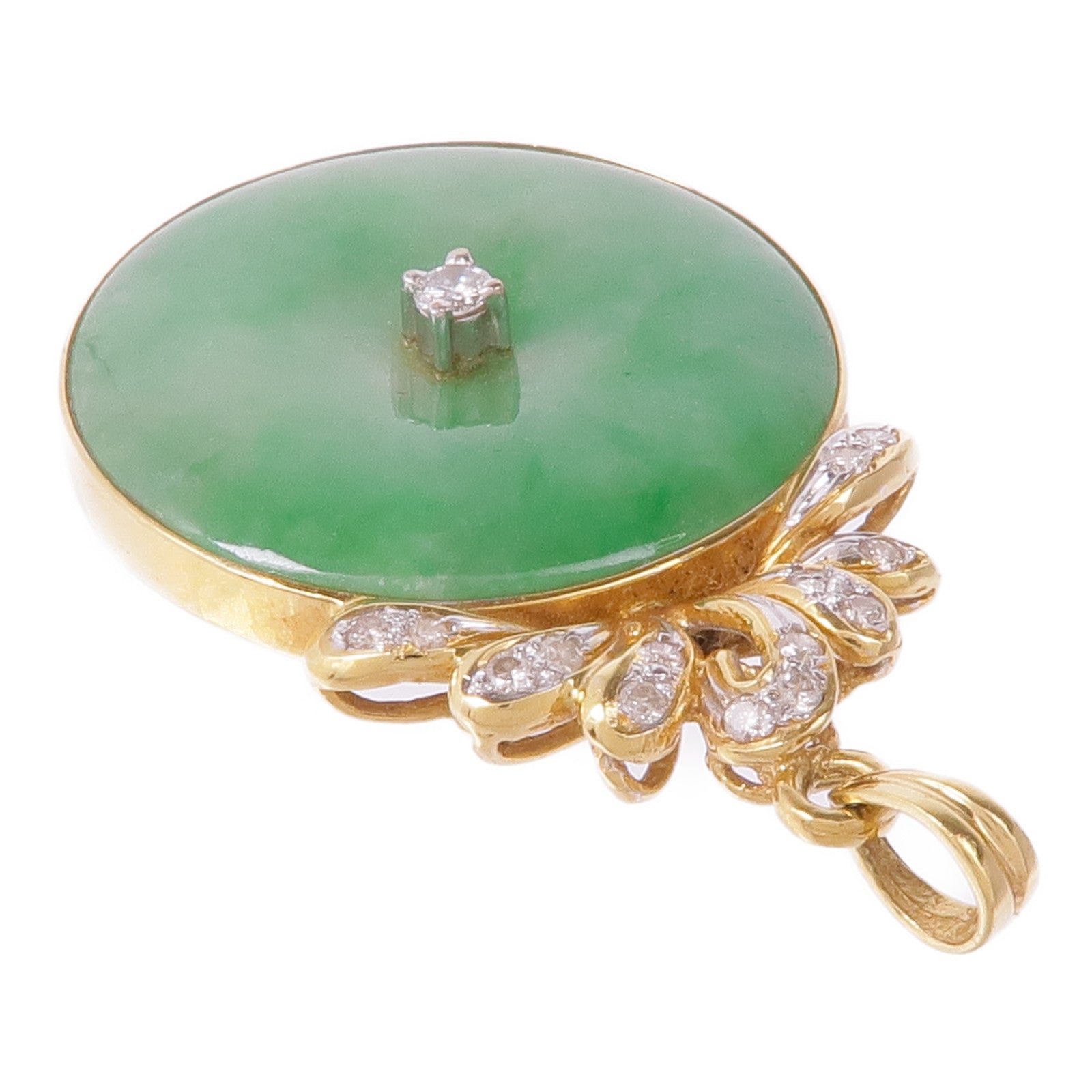 JEWELRY 18K黃金Jade Pendant翡翠吊墜