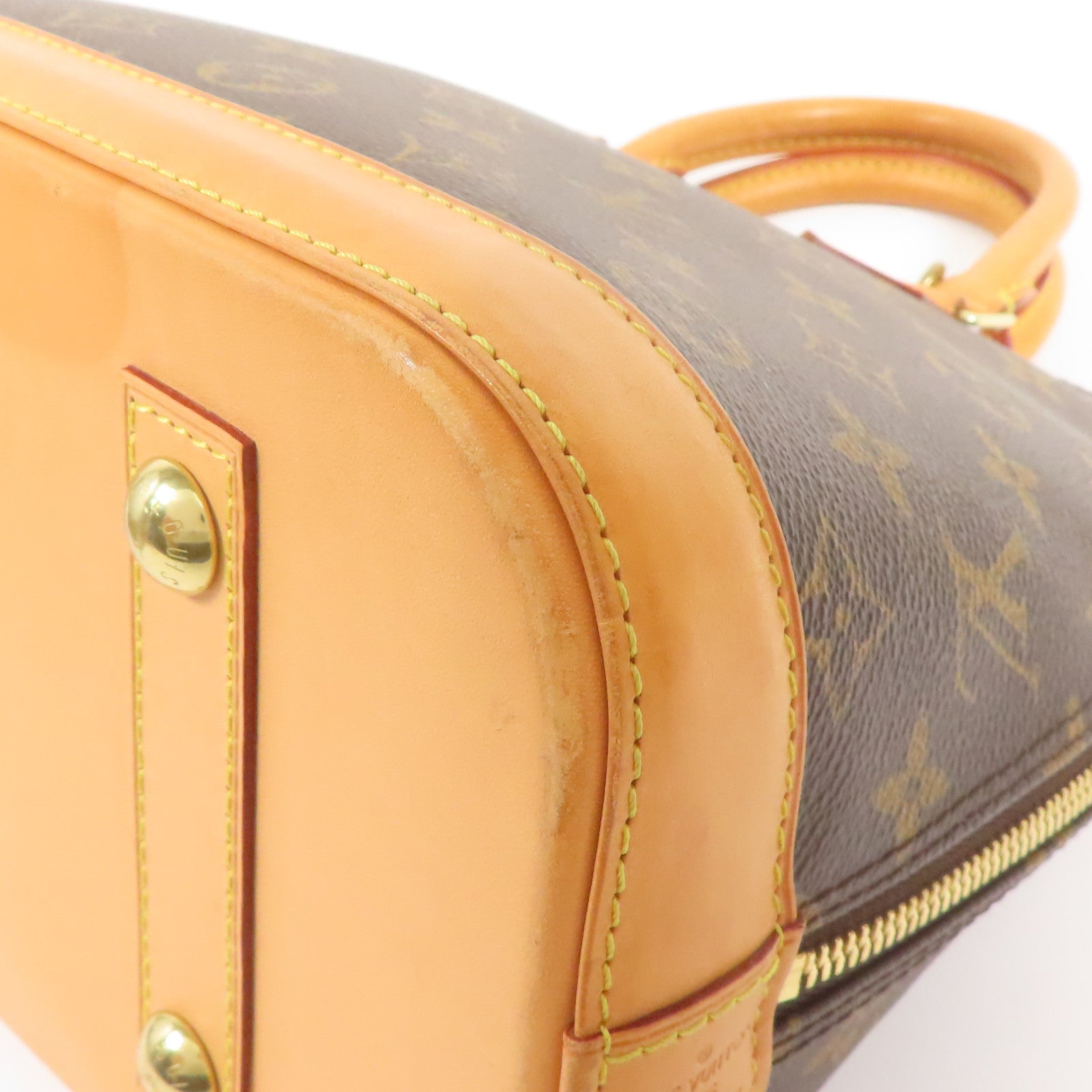 LOUIS VUITTON LV GHW Alma Handbag M51130 Monogram Brown