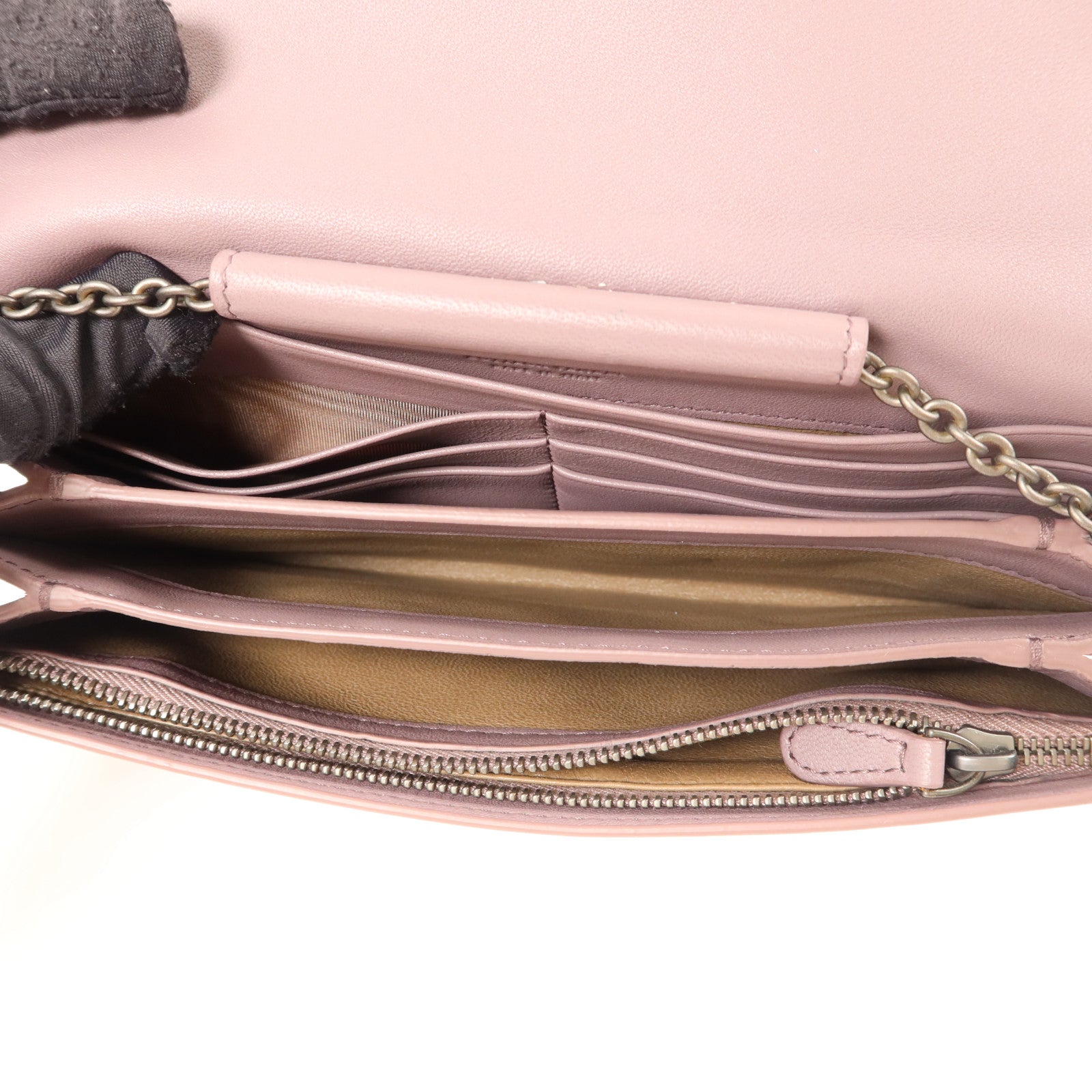 BOTTEGA VENETA 羊皮皮革Wallet On Chain鏈帶肩背袋