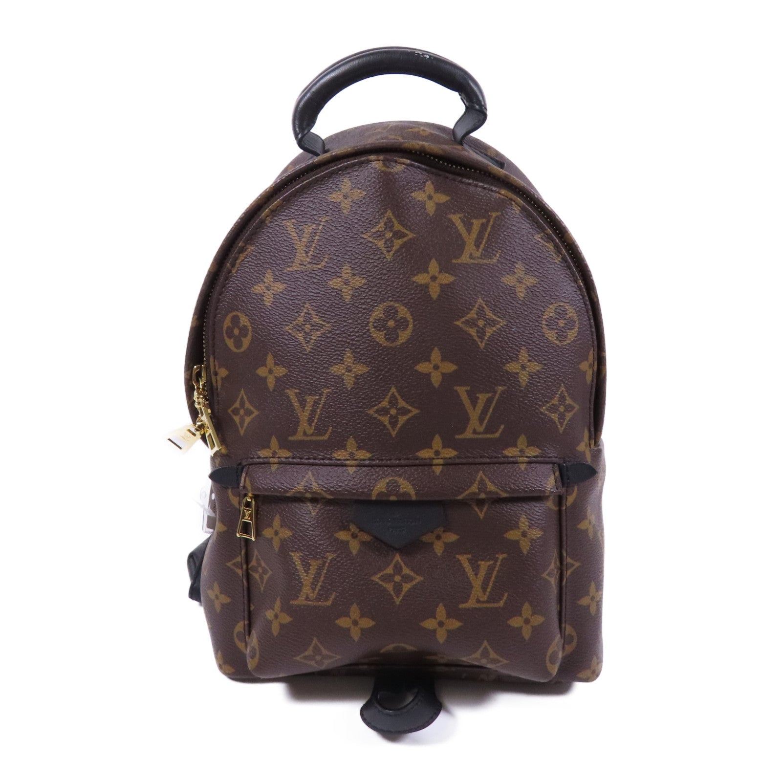 LOUIS VUITTON Monogram Macassar Palm Springs PM金扣背包