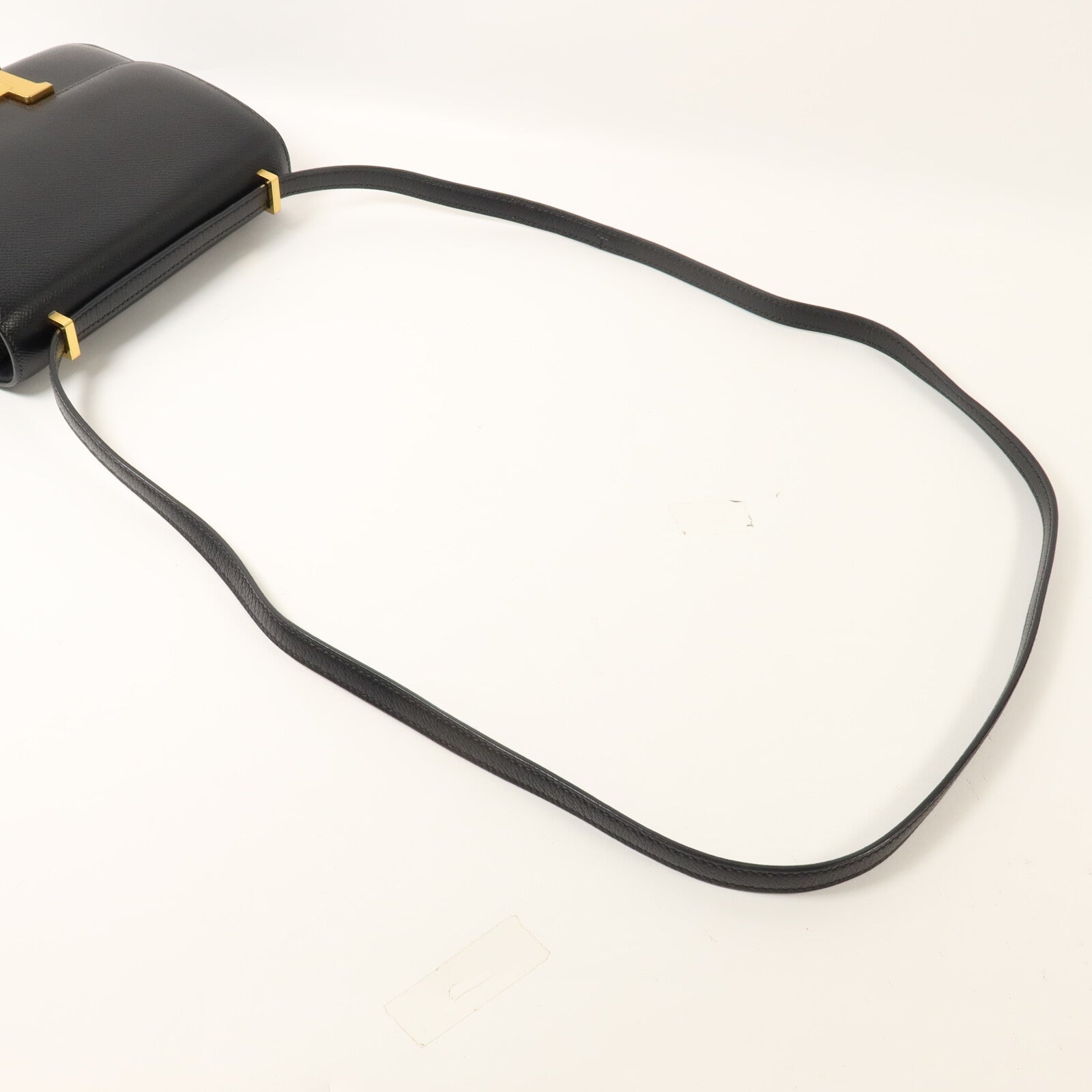 HERMES Epsom皮革Constance Mini肩背袋Noir