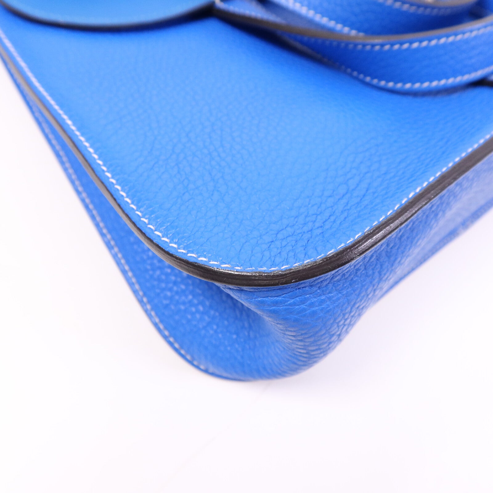 HERMES Clemence皮革Halzan 31銀扣手挽肩背兩用袋