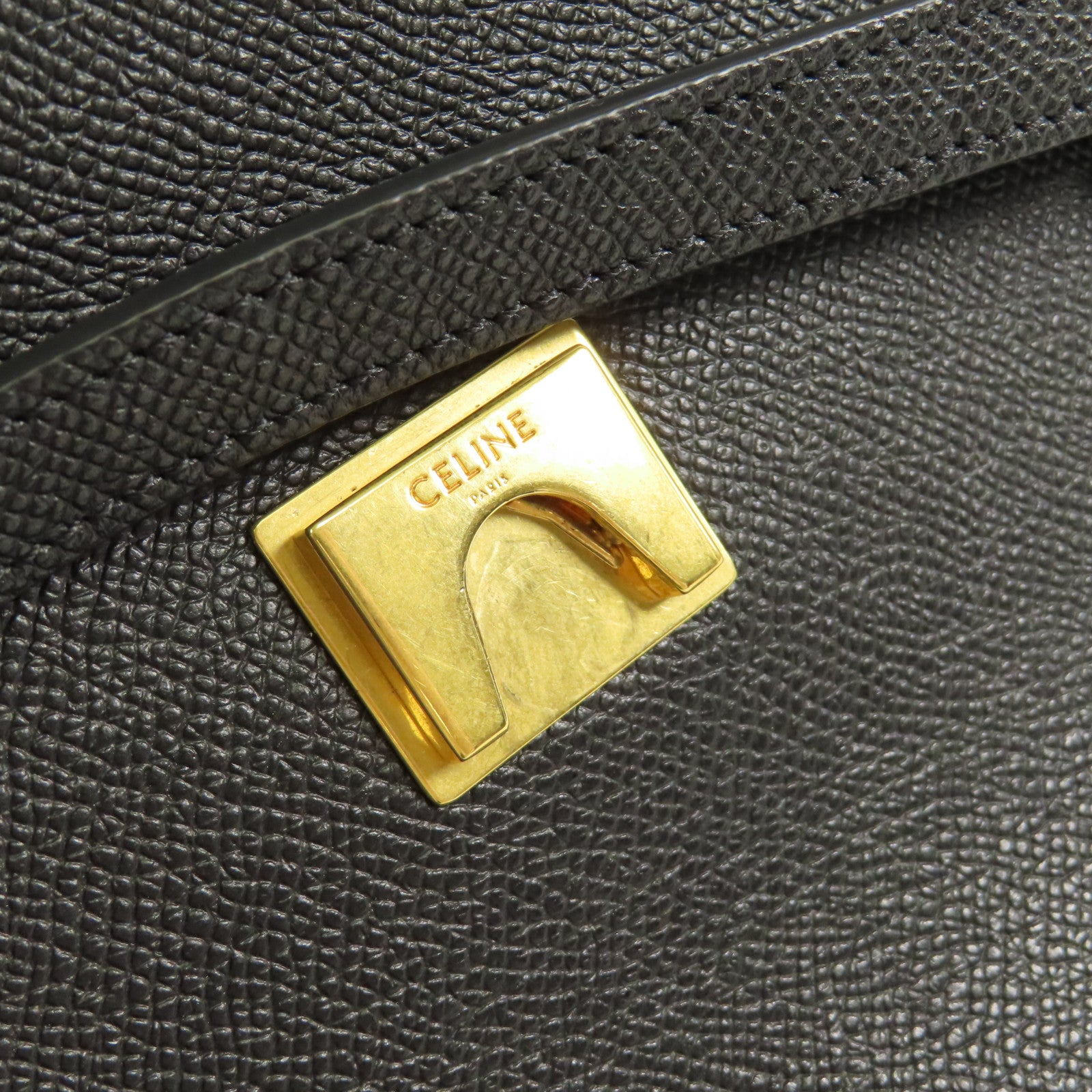 CELINE 牛皮皮革Mirco Belt Bag金扣手挽肩背兩用袋
