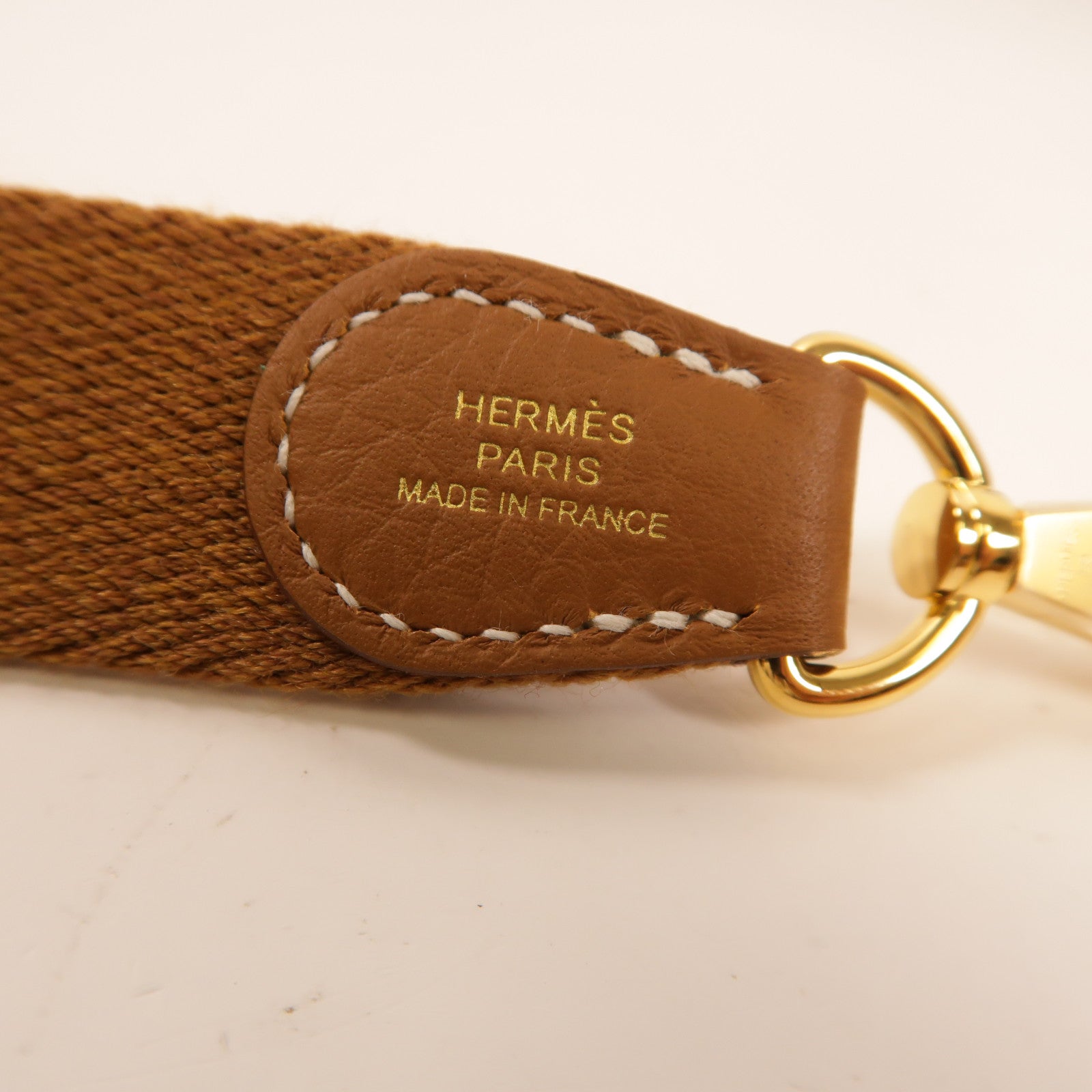 HERMES Clemence皮革EvelyneTPM金扣肩背袋Gold