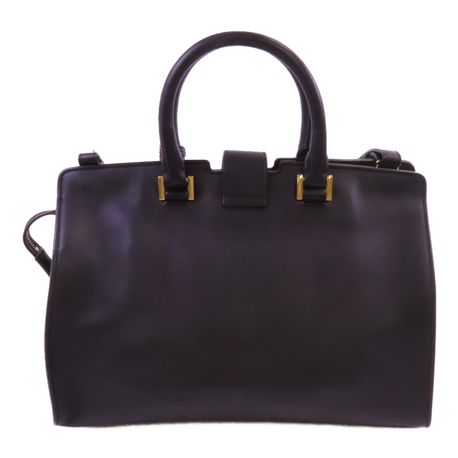 SAINT LAURENT 牛皮皮革2Way Shoulder Bag金扣手挽肩背兩用袋