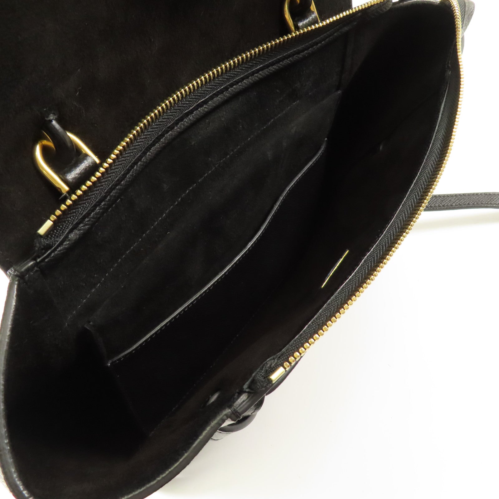 CELINE 牛皮皮革Mirco Belt Bag金扣手挽肩背兩用袋