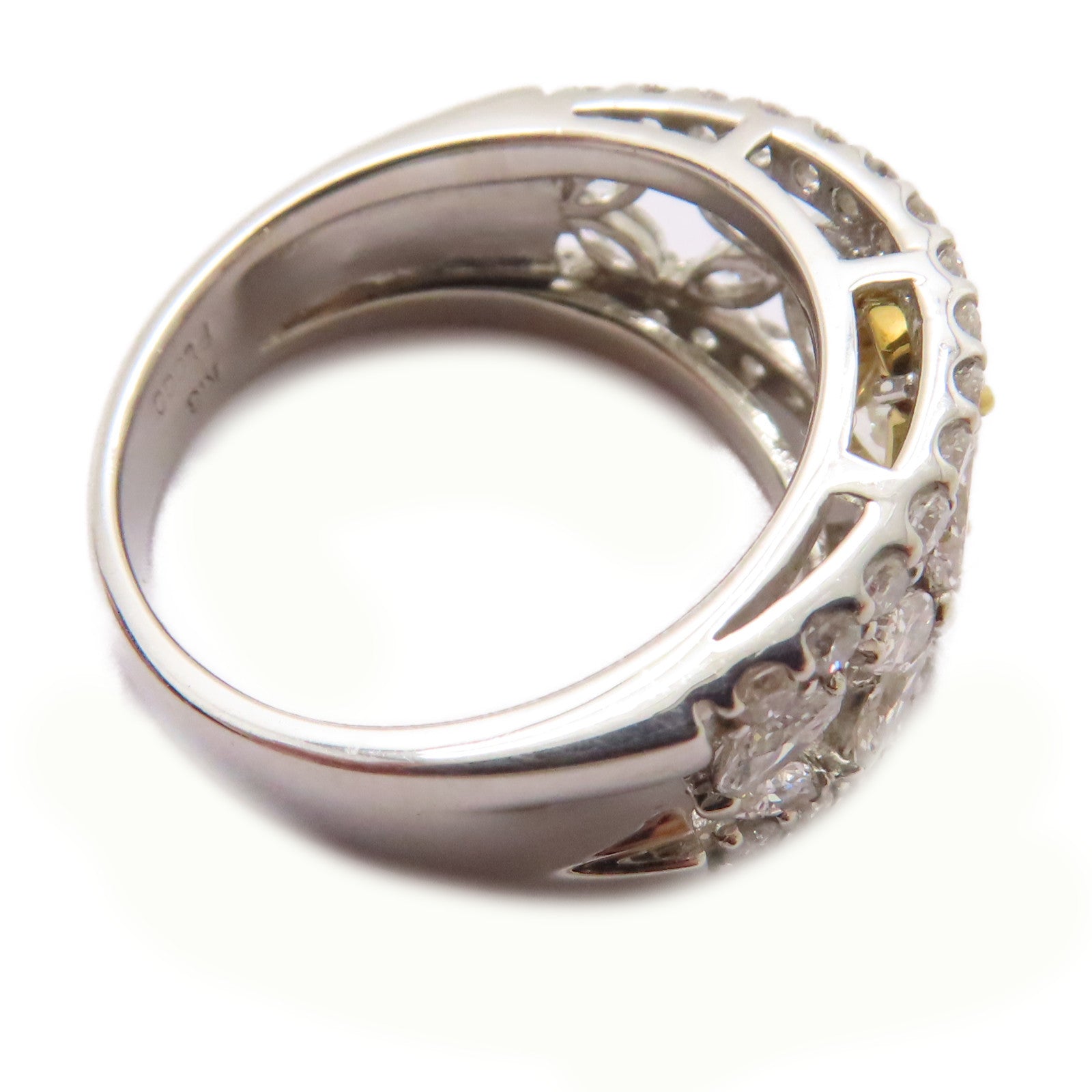JEWELRY 【激減優惠】18K黃金/PT900鉑金Diamond Ring 0.725ct/1.37ct鑽石戒指US#6