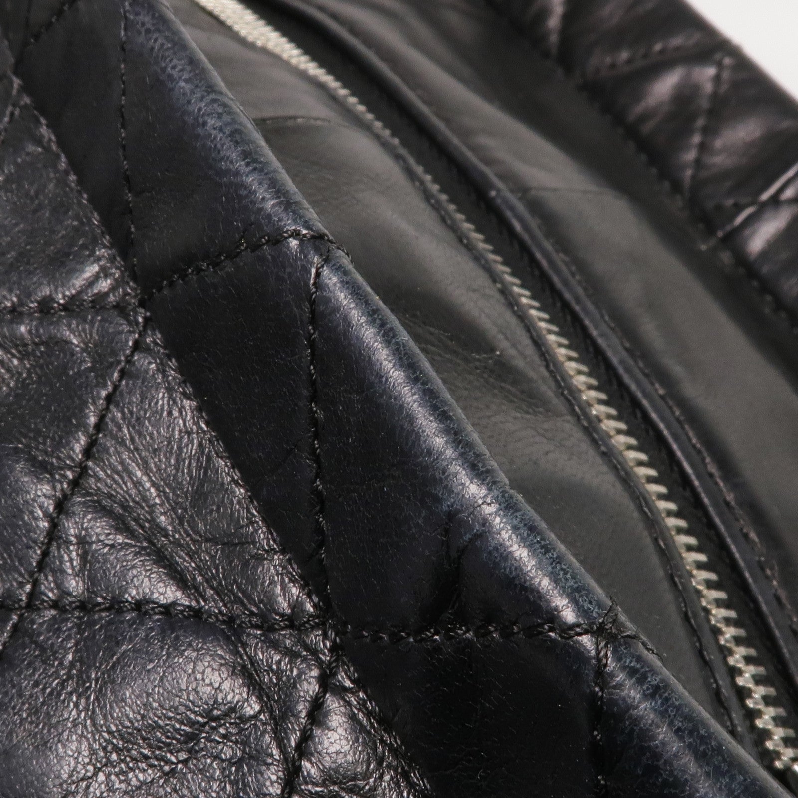 CHANEL 羊皮皮革Sharpei Tote銀扣手挽袋