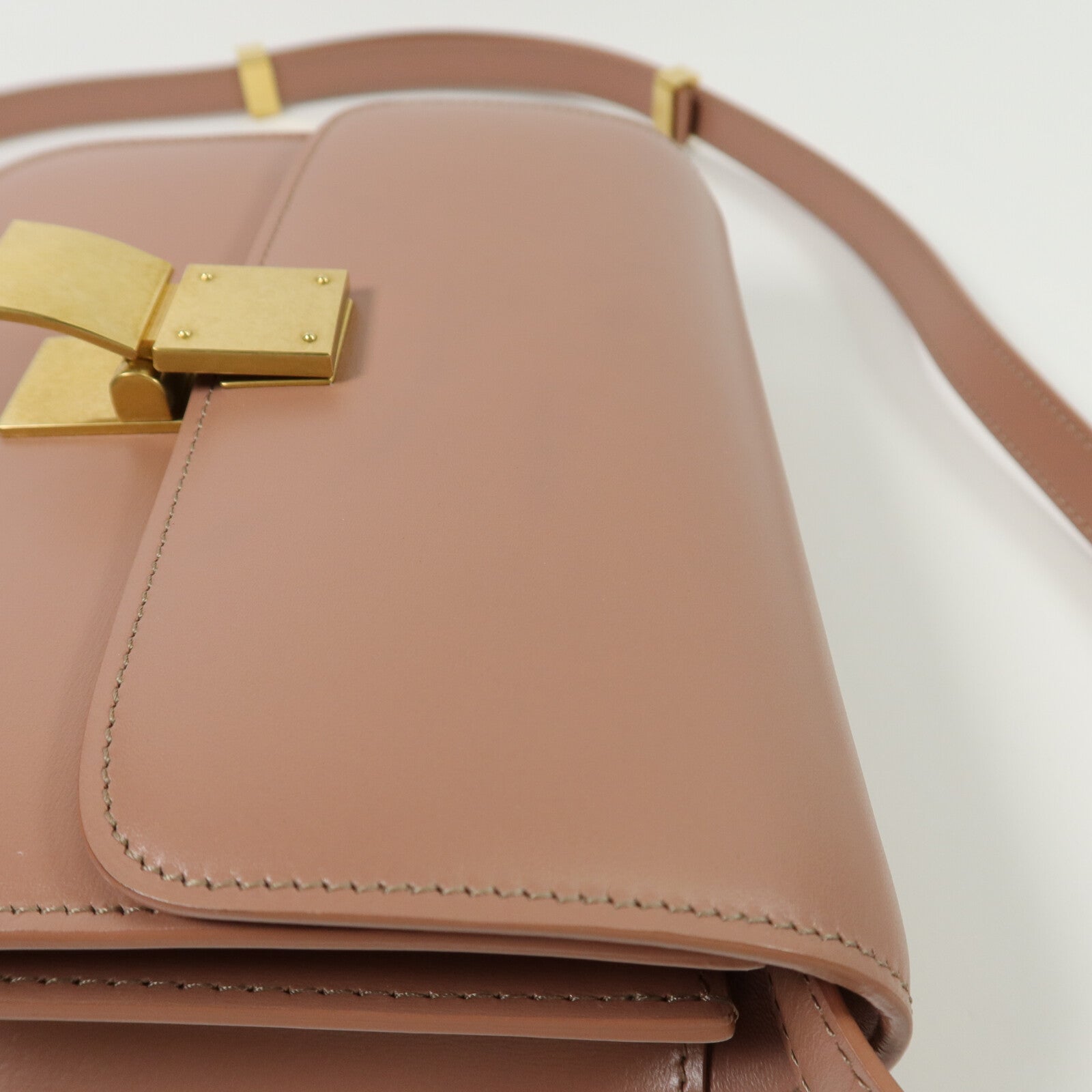 CELINE 牛皮皮革Mini Classic Box肩背袋