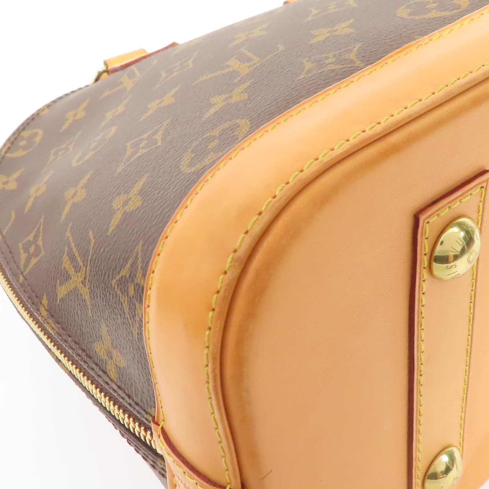 LOUIS VUITTON LV GHW Alma Handbag M51130 Monogram Brown