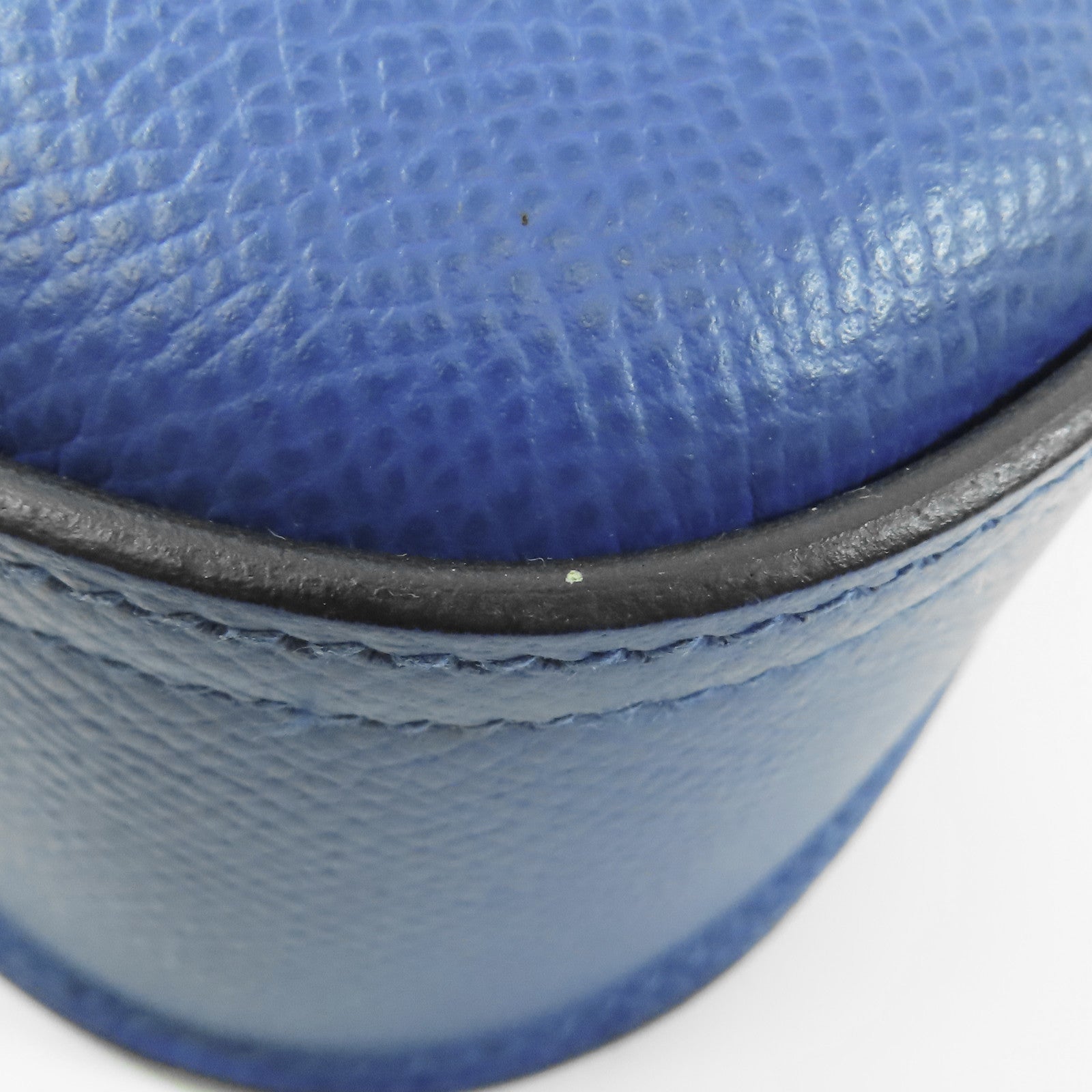 HERMES Epsom皮革Della Cavalleria銀扣肩背袋Bleu France藍色