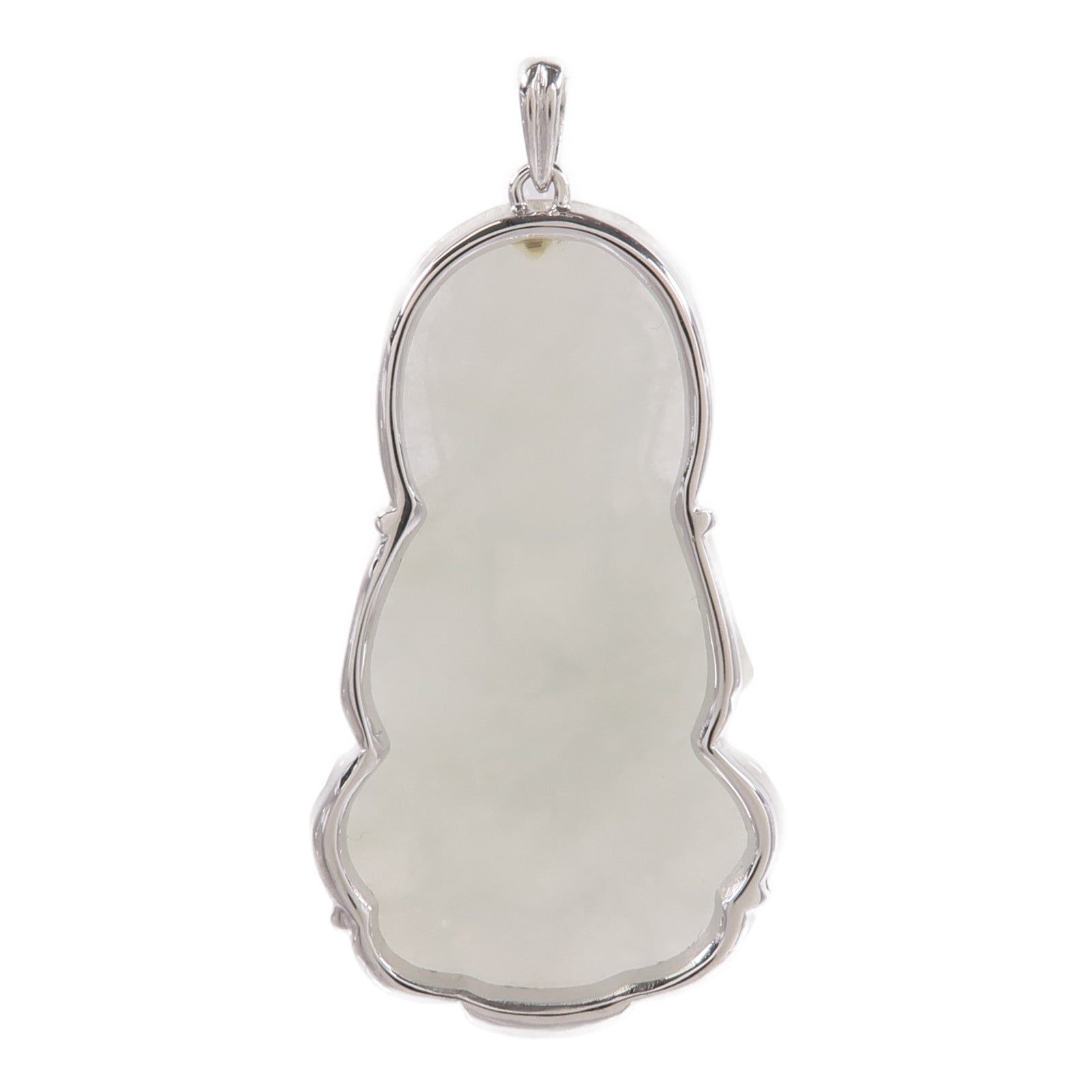JEWELRY 18K白金Jade Pendant Top翡翠吊墜