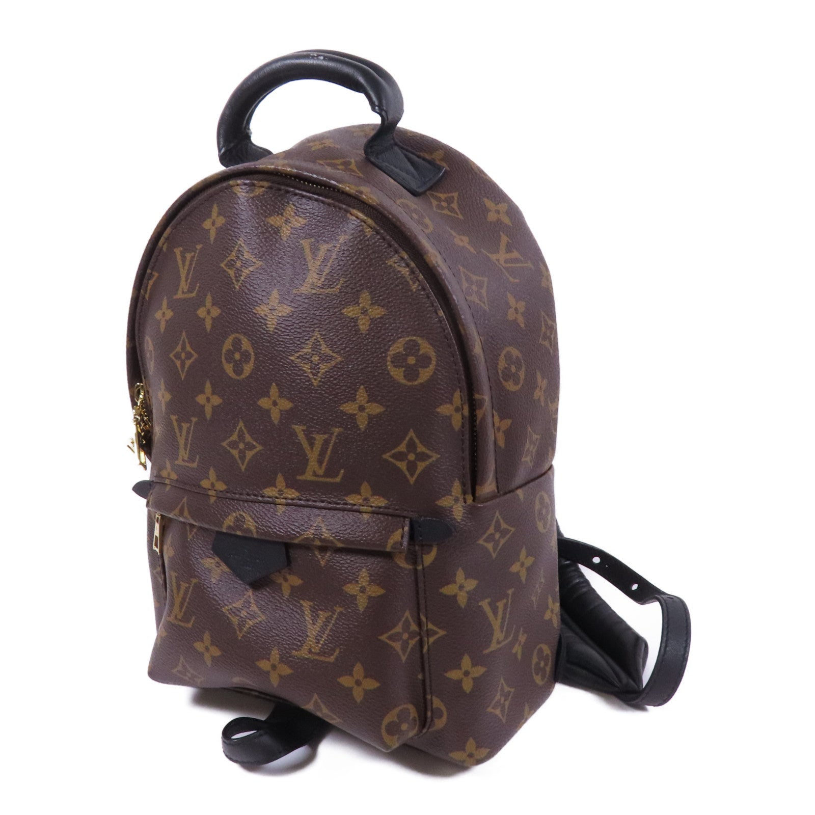 LOUIS VUITTON Monogram Macassar Palm Springs PM金扣背包
