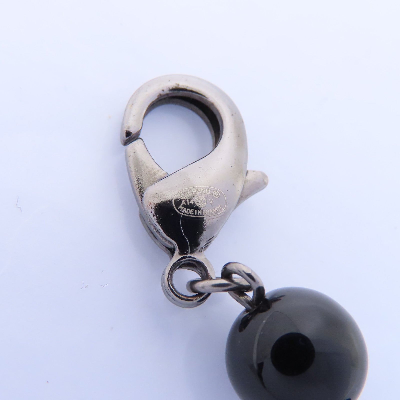 CHANEL PVC/金屬Bracelet手鏈黑色/銀色
