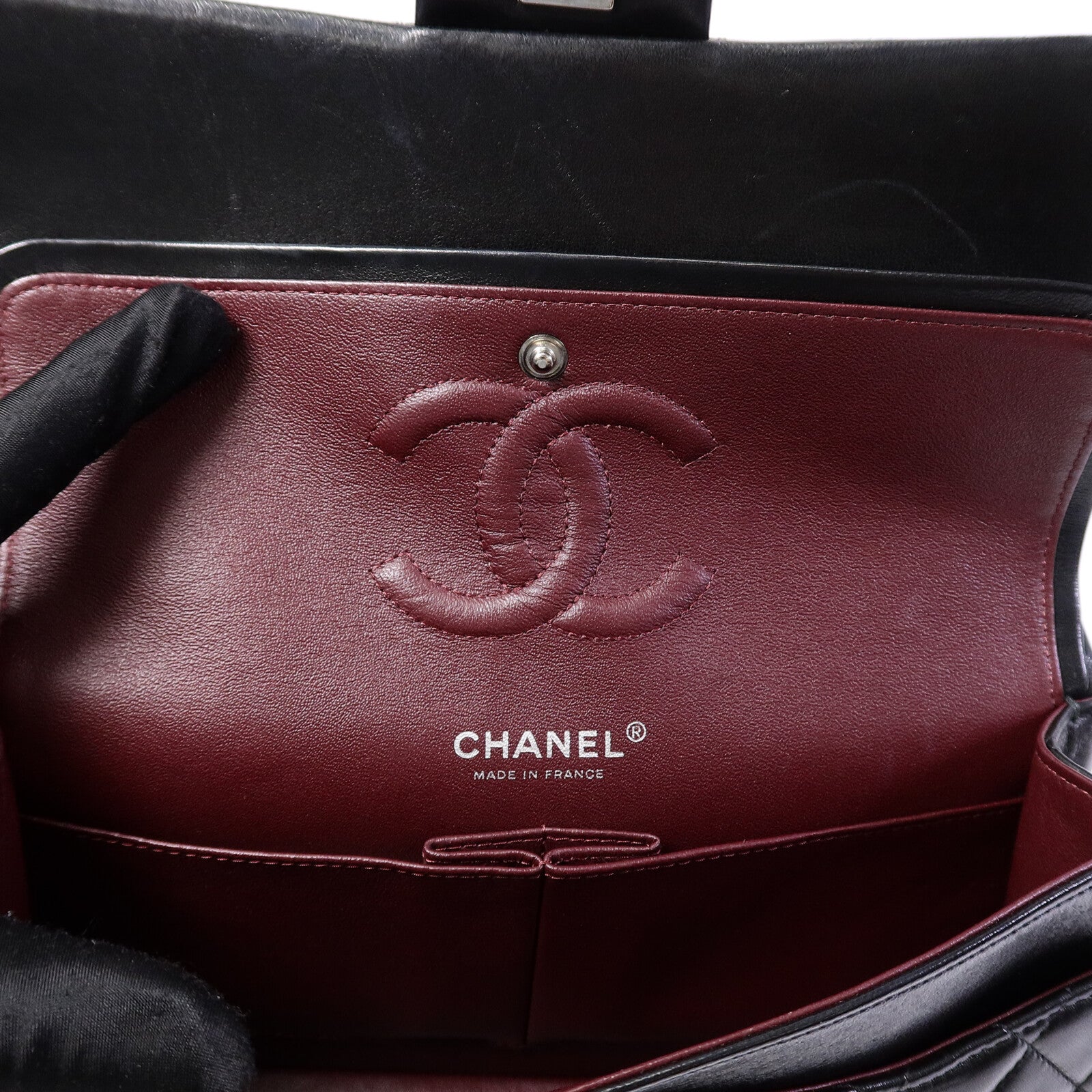 CHANEL 羊皮皮革Classic 25鏈帶肩背袋