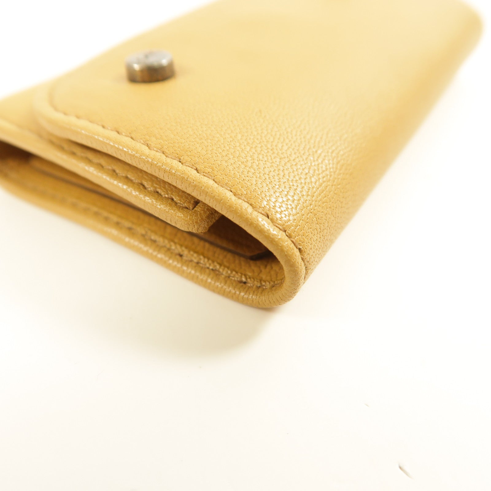 SAINT LAURENT 牛皮皮革Key Case銀扣鎖匙包