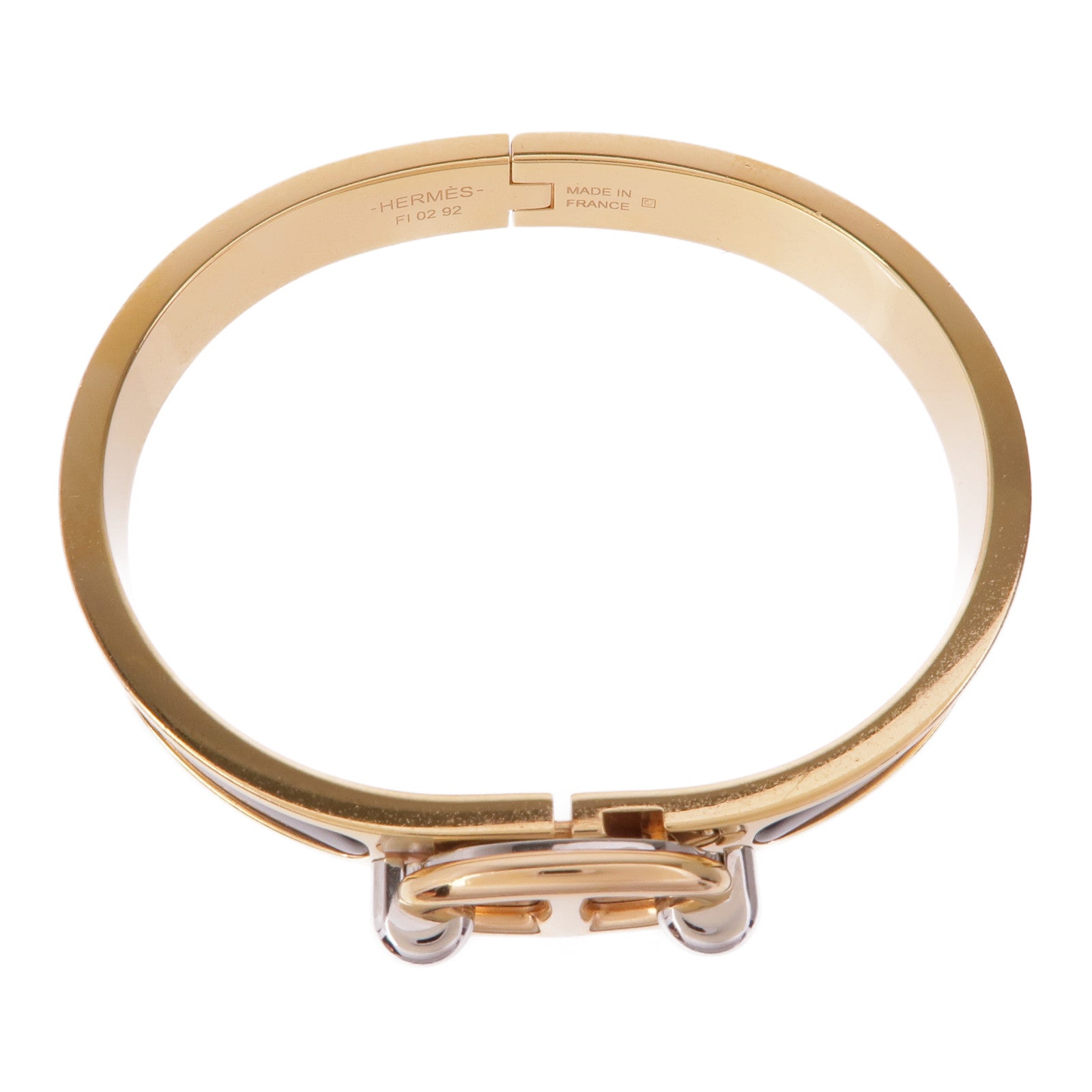 HERMES 搪瓷/金屬Mini Clic Chaine D Ancre手鐲