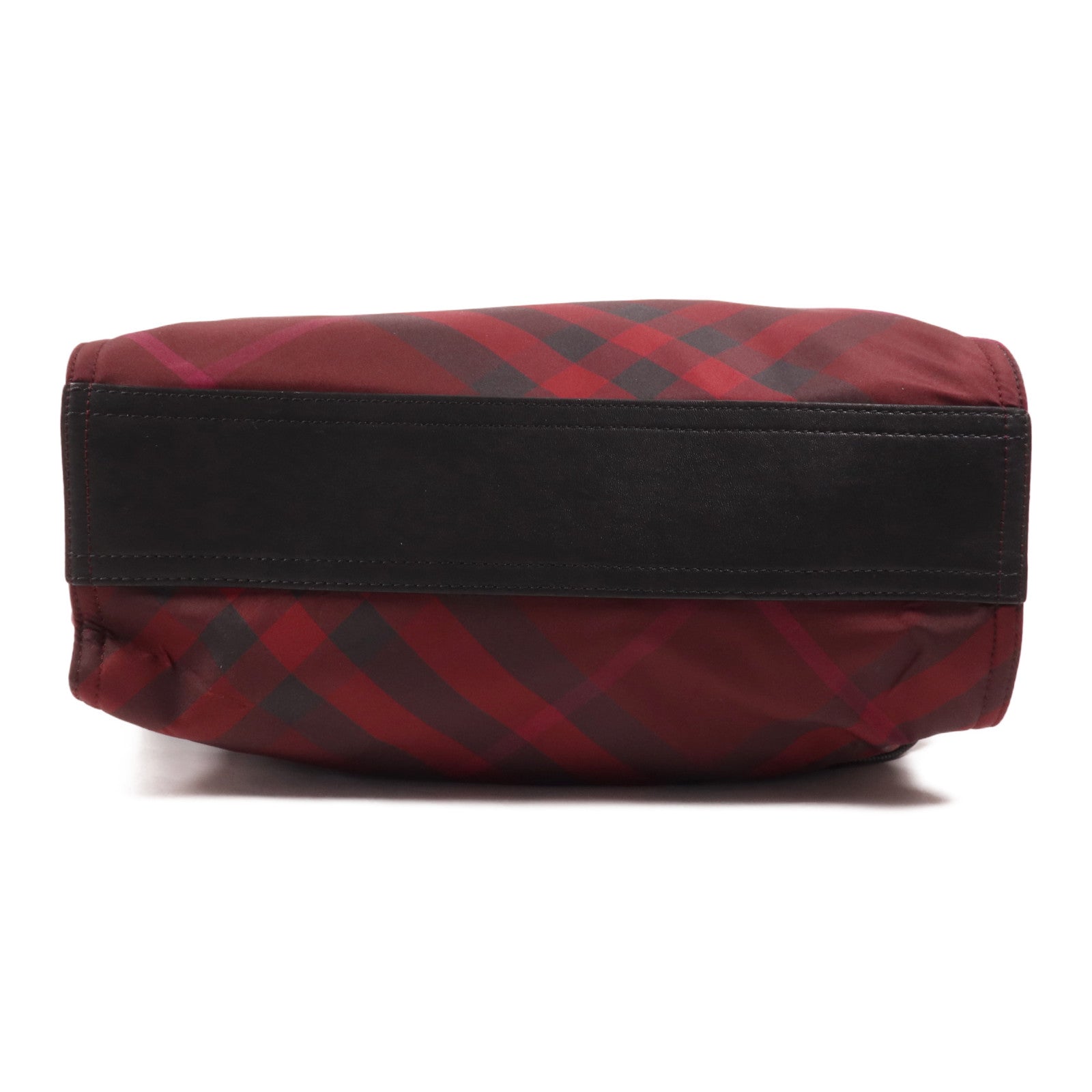 BURBERRY 尼龍/皮革Hand Bag銀扣手挽袋