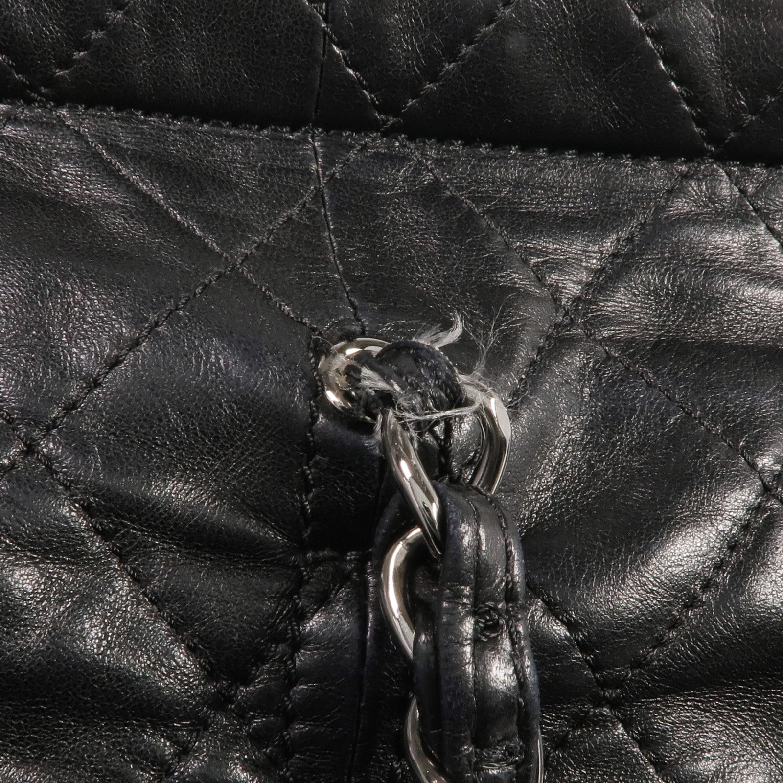 CHANEL 羊皮皮革Sharpei Tote銀扣手挽袋