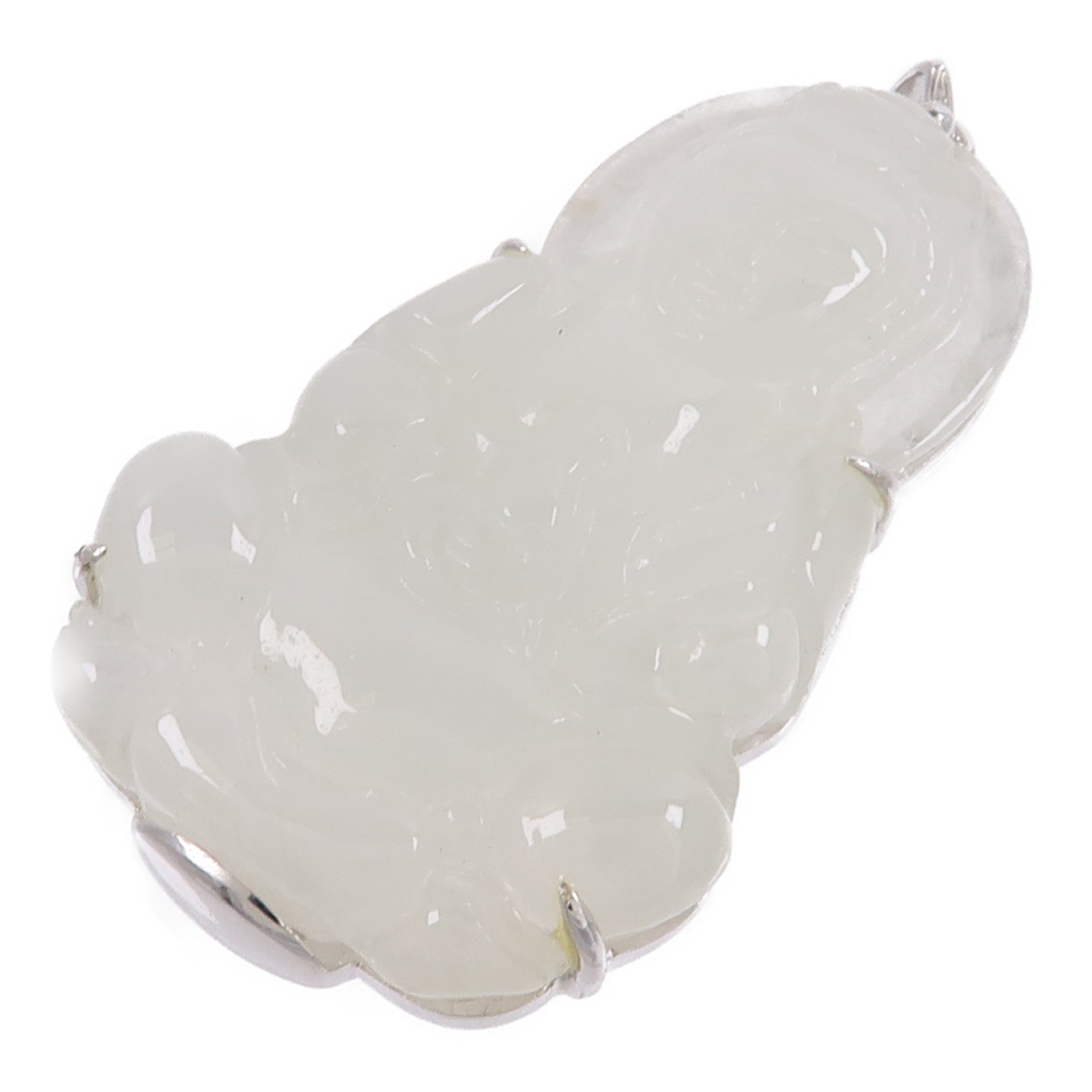 JEWELRY 18K白金Jade Pendant Top翡翠吊墜