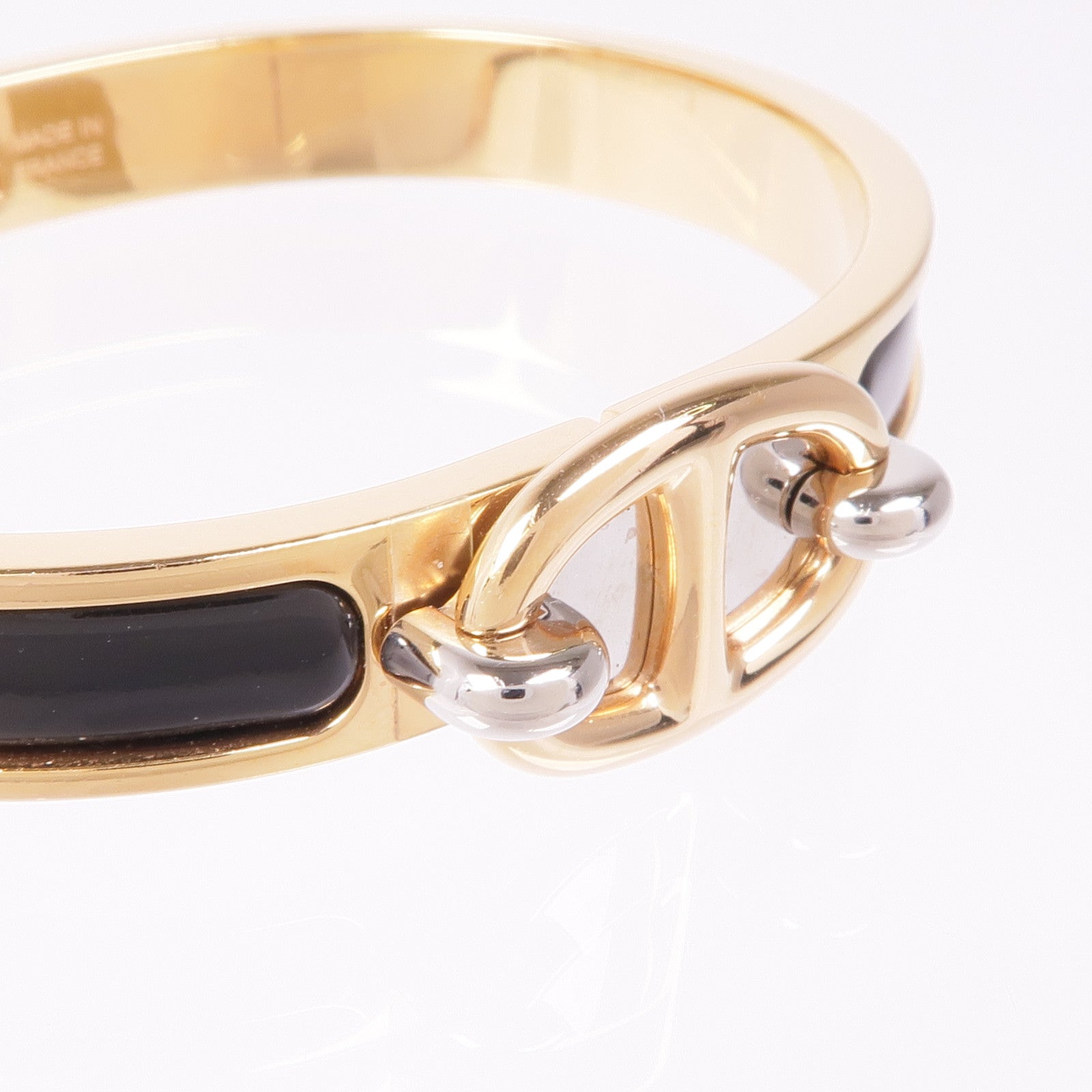 HERMES 搪瓷/金屬Mini Clic Chaine D Ancre手鐲