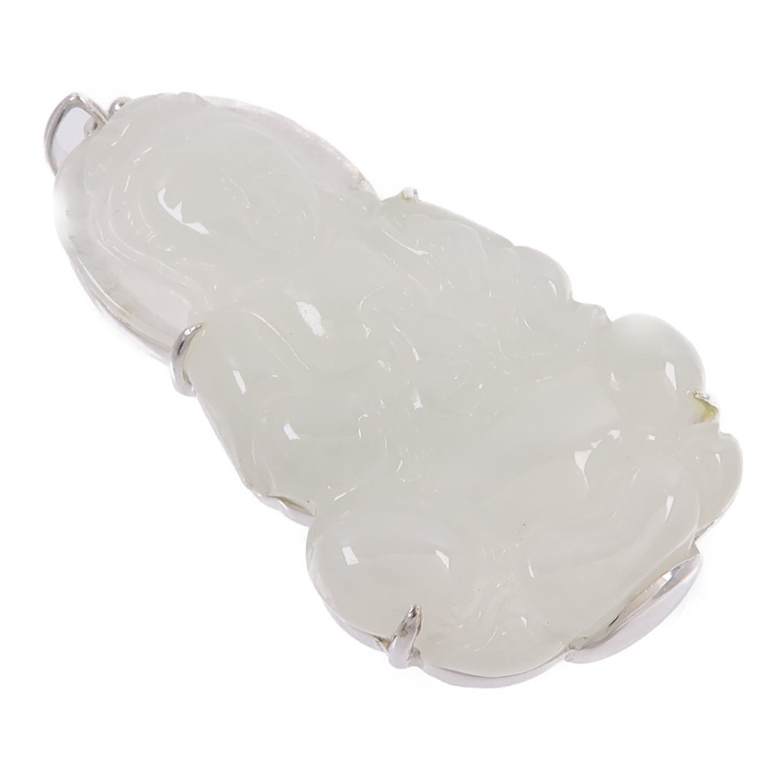JEWELRY 18K白金Jade Pendant Top翡翠吊墜