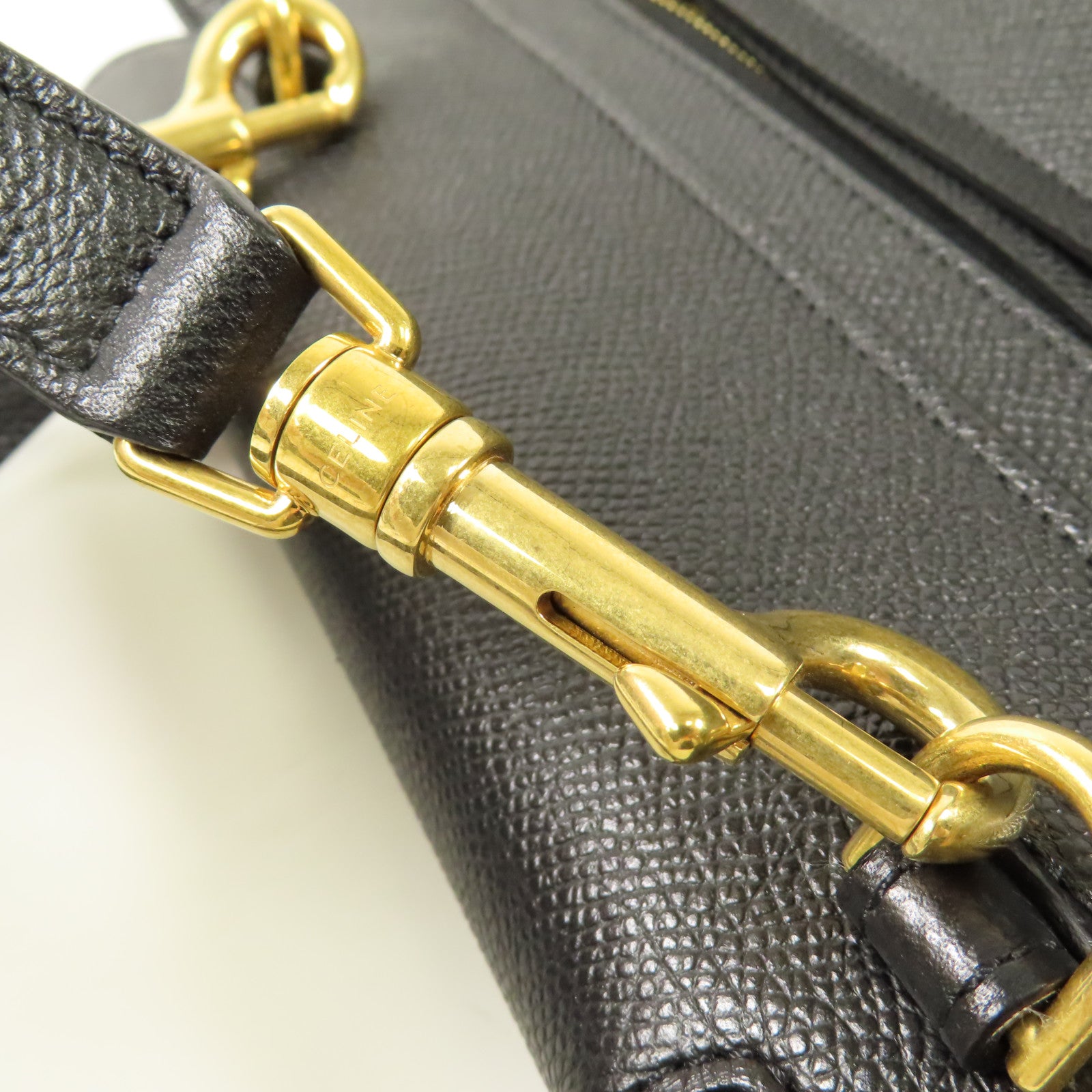 CELINE 牛皮皮革Mirco Belt Bag金扣手挽肩背兩用袋