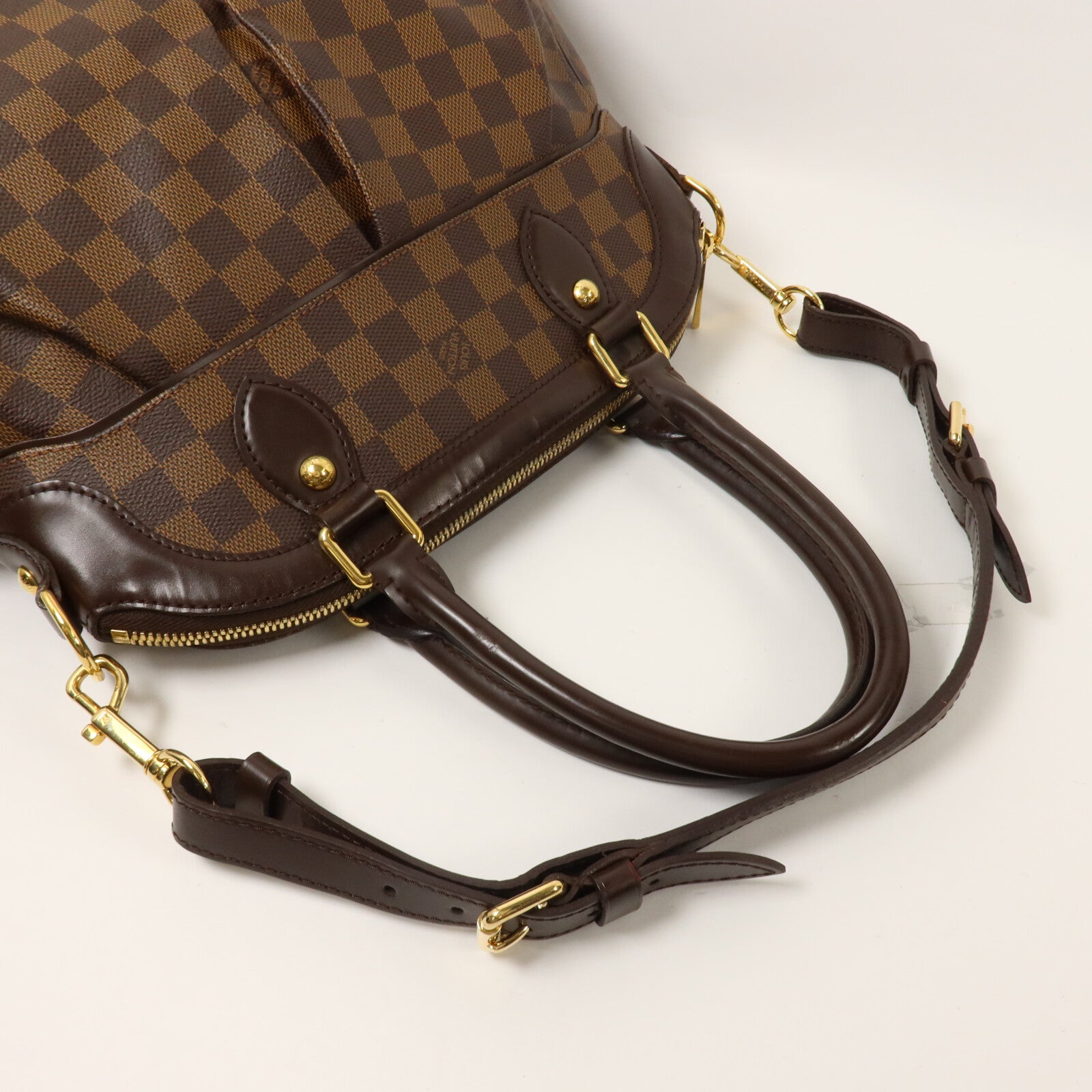 LOUIS VUITTON Damier Trevi PM手挽肩背兩用袋