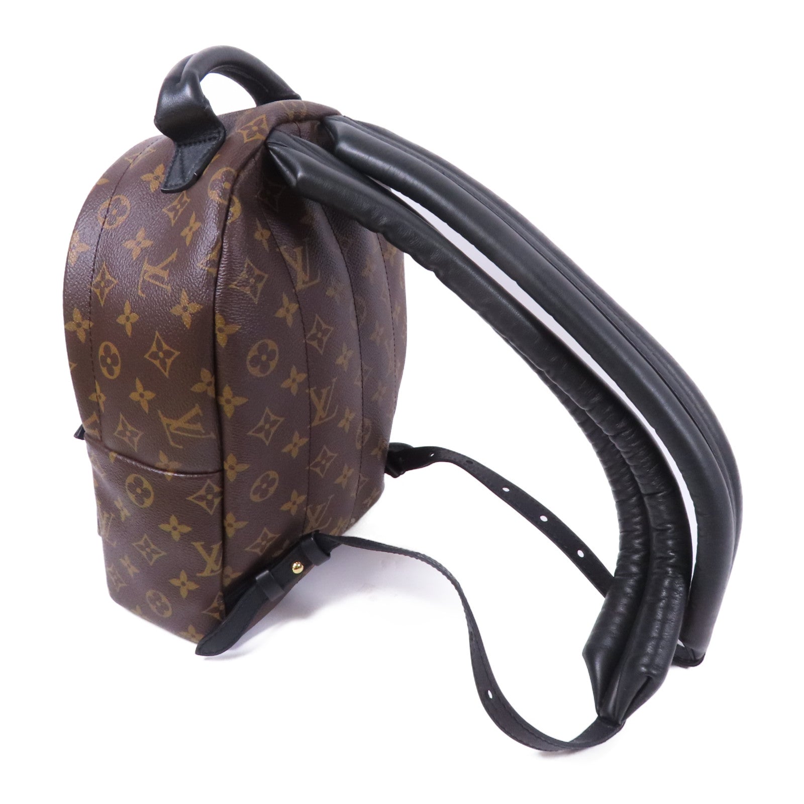 LOUIS VUITTON Monogram Macassar Palm Springs PM金扣背包