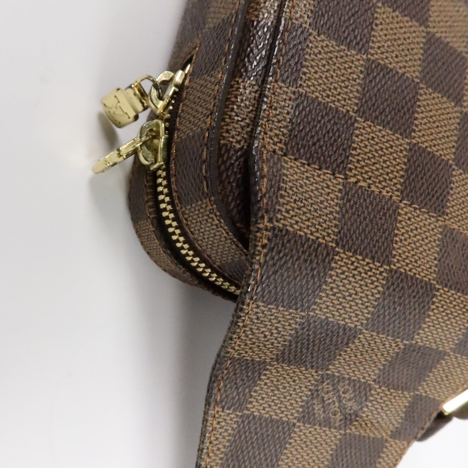 LOUIS VUITTON Damier Geronimos金扣腰包