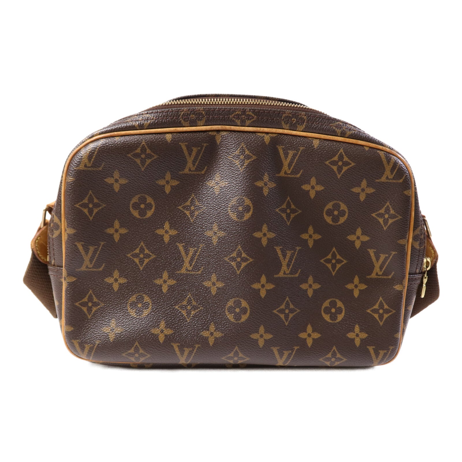 LOUIS VUITTON 【激減優惠】Monogram Reporter PM金扣肩背袋