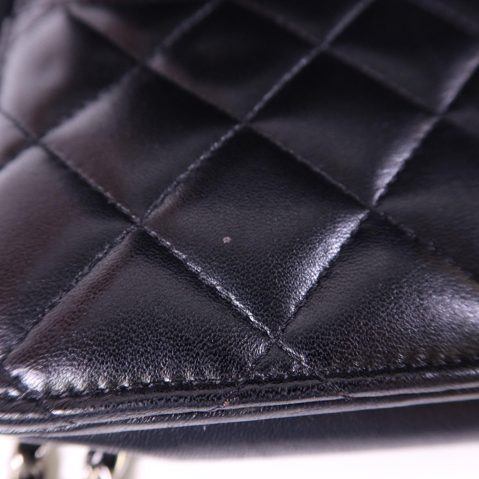 CHANEL 羊皮皮革WOC Wallet On Chain銀扣鏈帶肩背袋