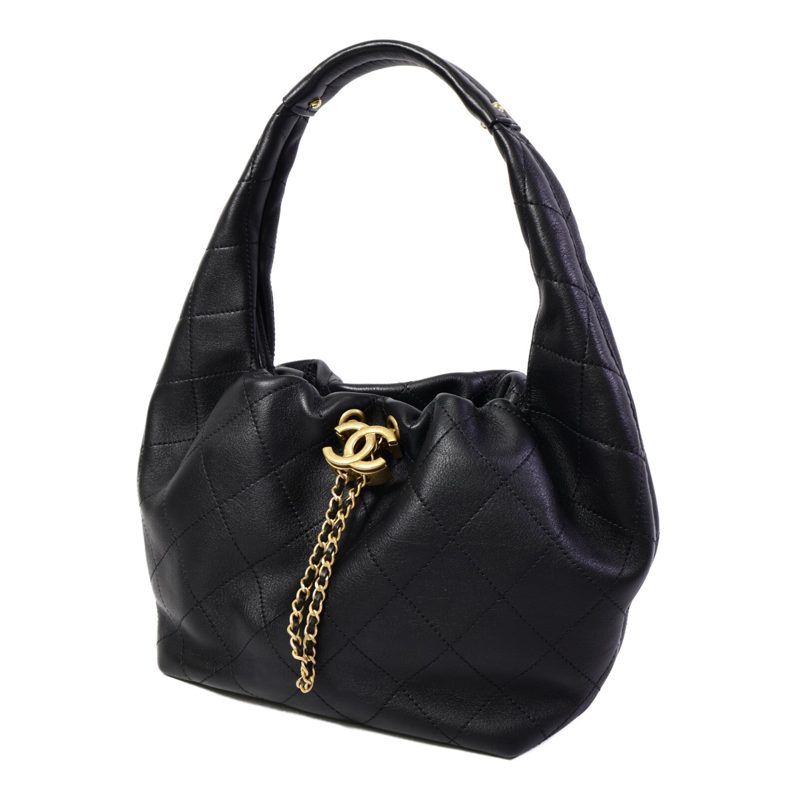 CHANEL 【激減優惠】牛皮皮革Hobo肩背袋