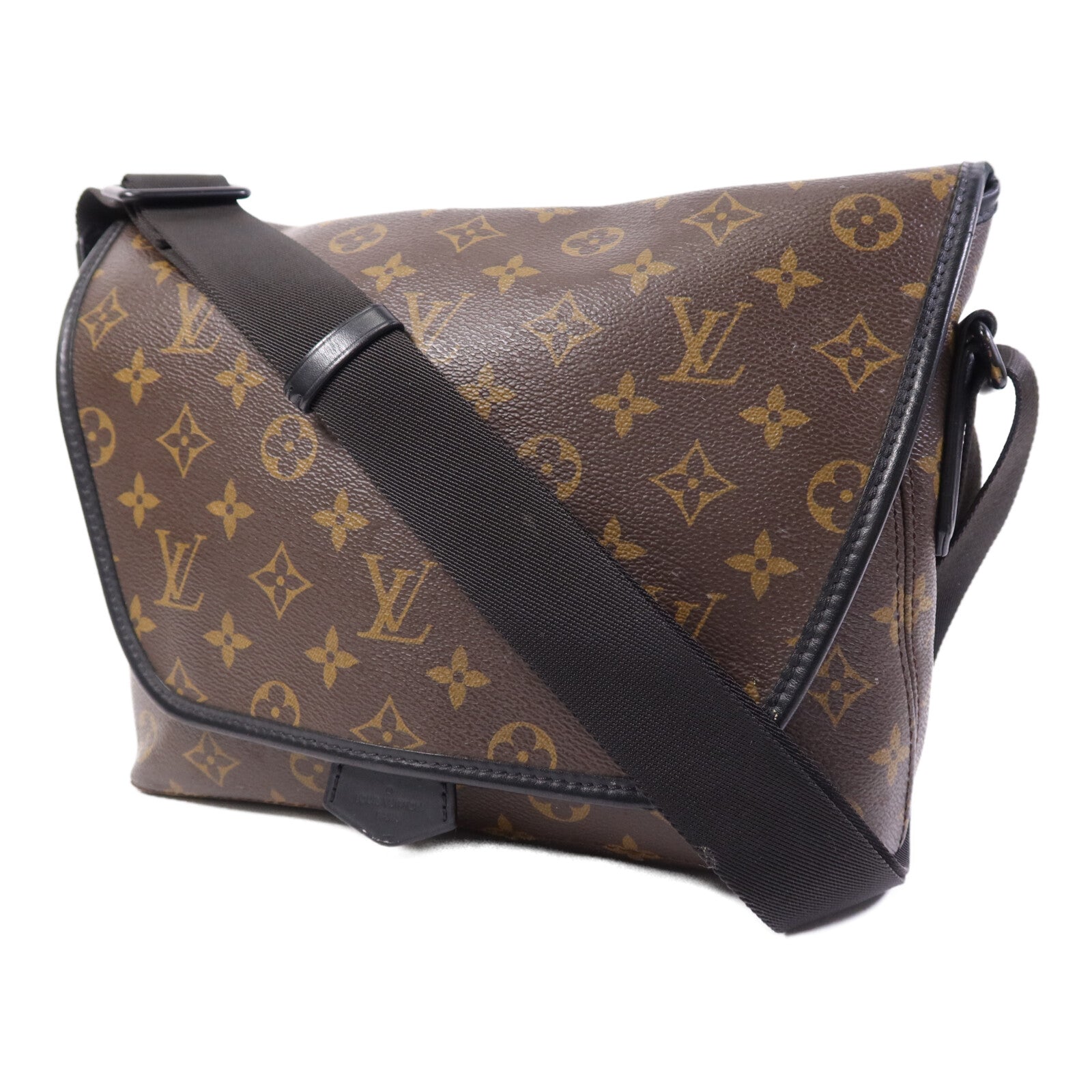 LOUIS VUITTON Monogram Macassar Magnetic Messenger Bag肩背袋