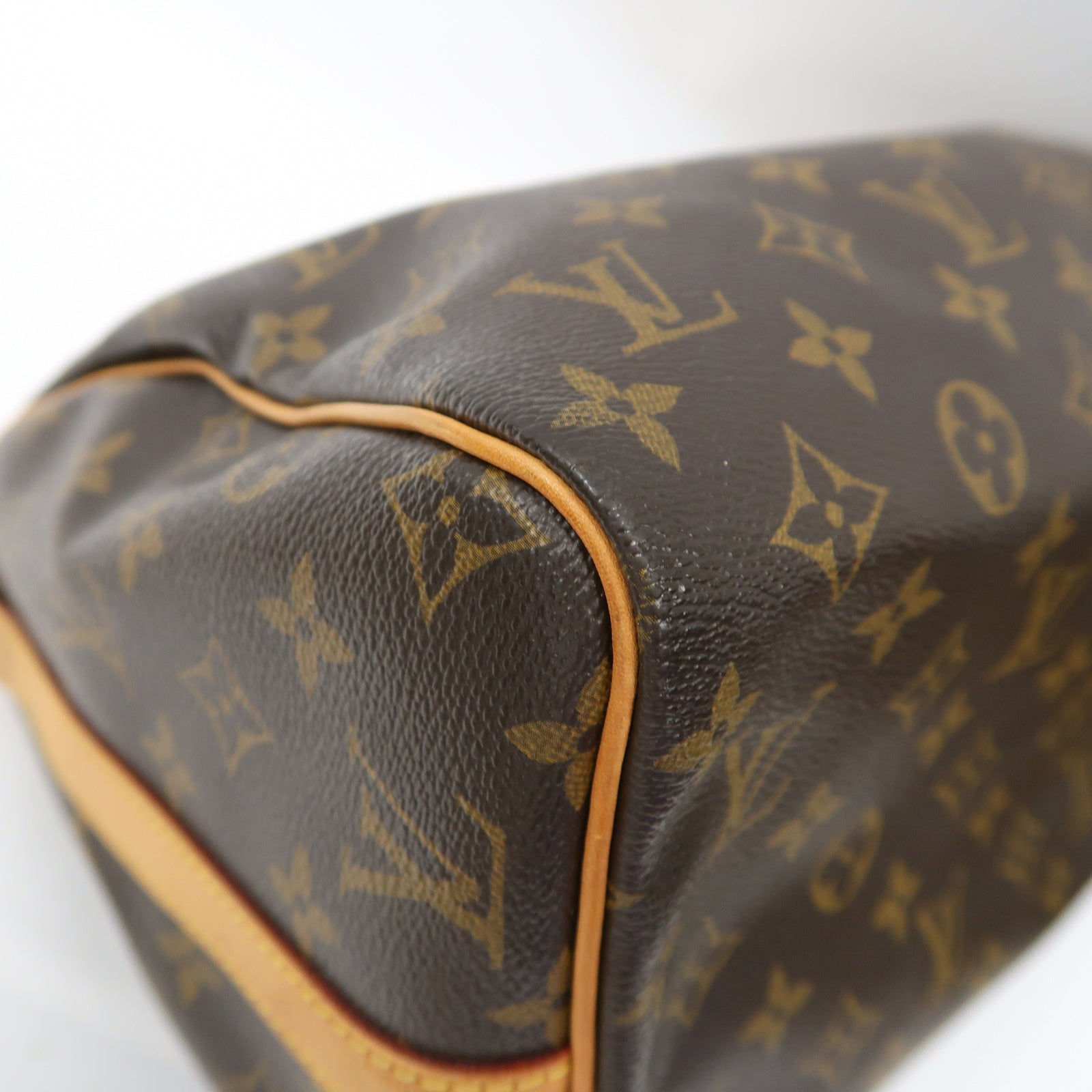 LOUIS VUITTON Monogram Speedy Bandouliere 30金扣手挽肩背兩用袋啡色