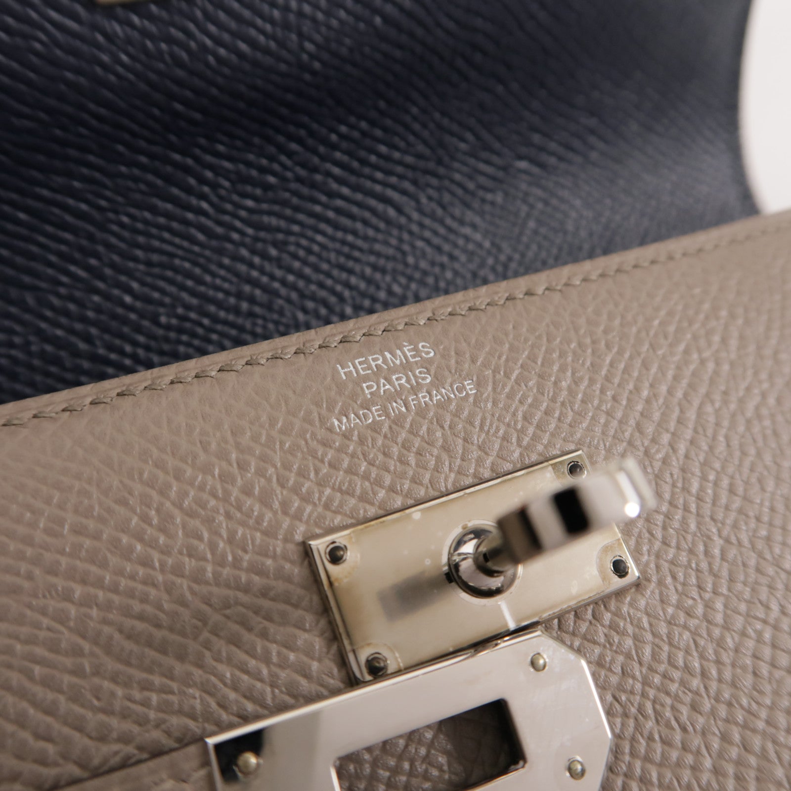 HERMES Epsom皮革Kelly Wallet銀扣錢包