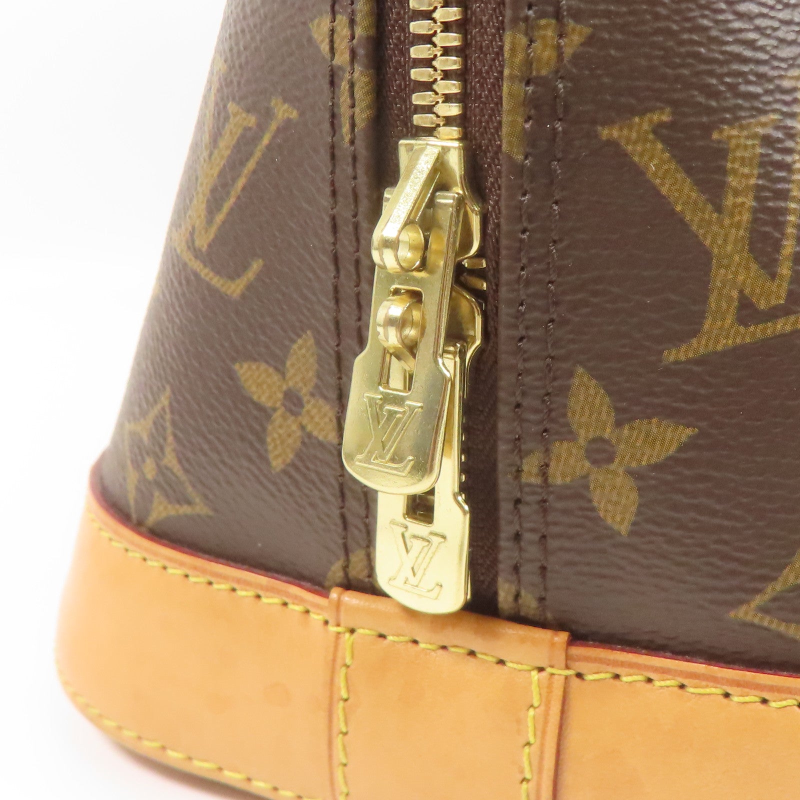 LOUIS VUITTON LV GHW Alma Handbag M51130 Monogram Brown