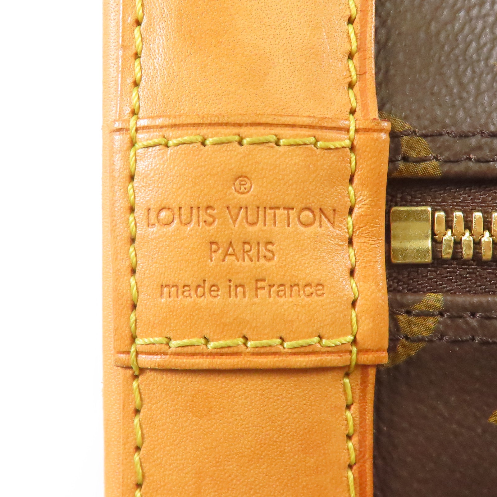 LOUIS VUITTON LV GHW Alma Handbag M51130 Monogram Brown