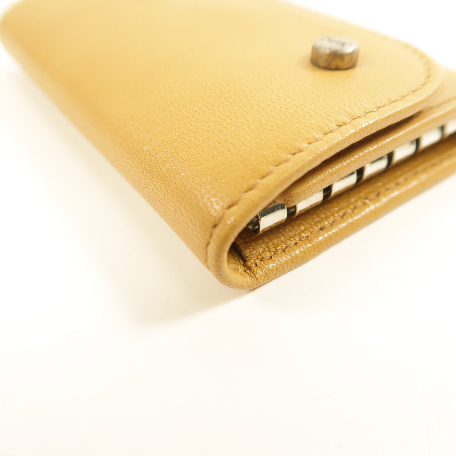 SAINT LAURENT 牛皮皮革Key Case銀扣鎖匙包