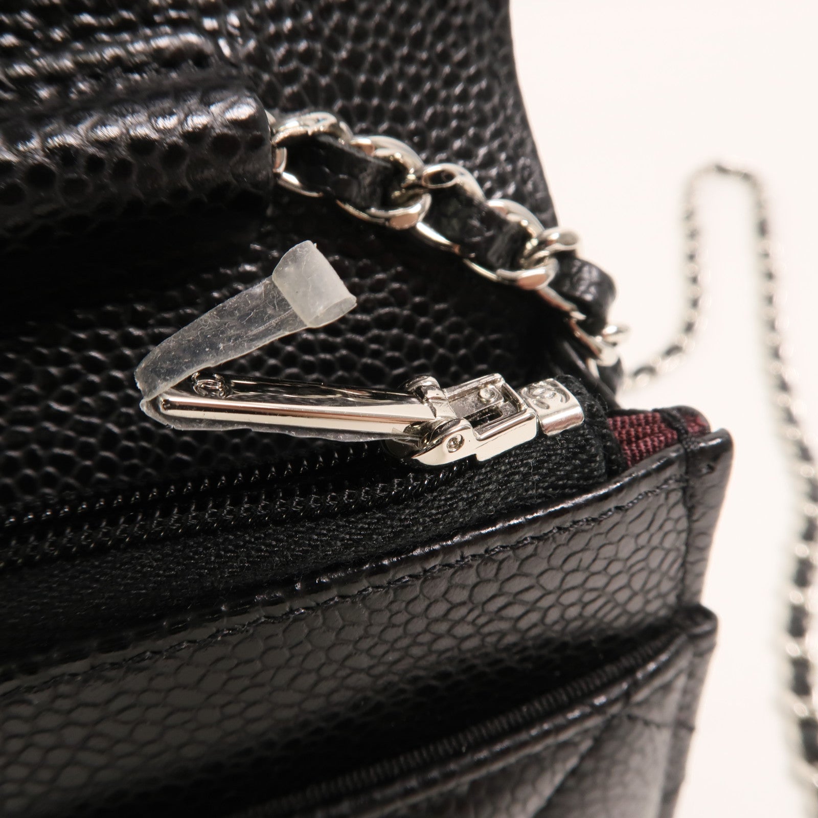 CHANEL 牛皮皮革WOC Wallet On Chain鏈帶肩背袋