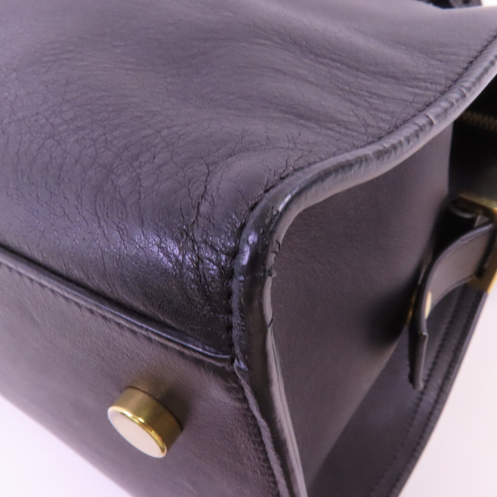 SAINT LAURENT 牛皮皮革2Way Shoulder Bag金扣手挽肩背兩用袋