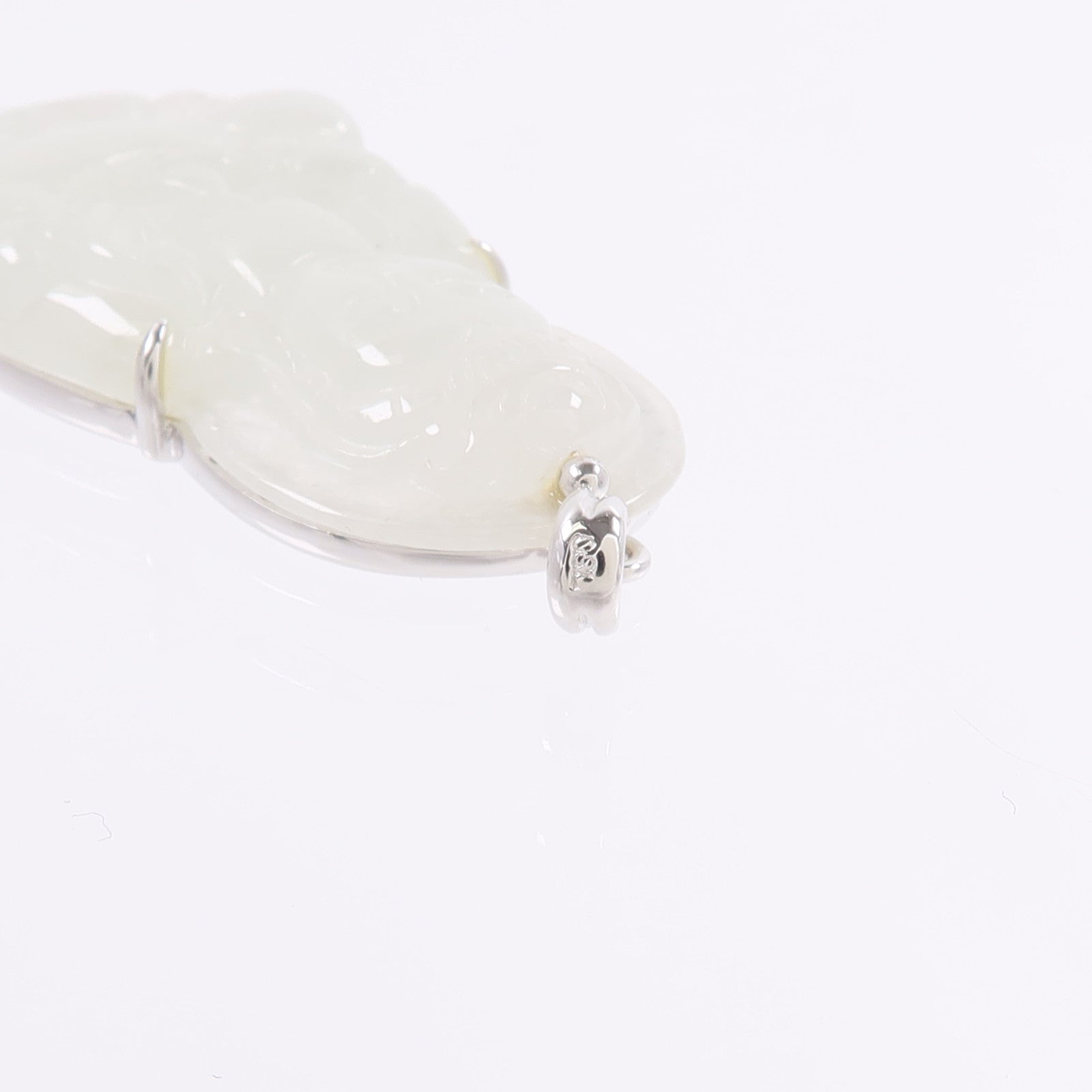 JEWELRY 18K白金Jade Pendant Top翡翠吊墜