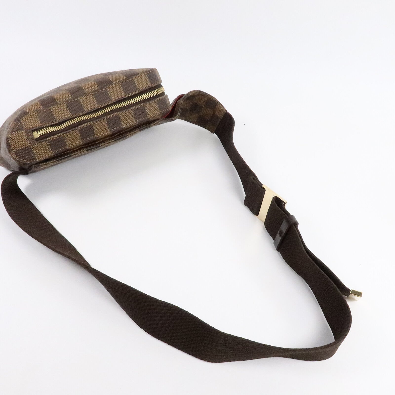 LOUIS VUITTON Damier Geronimos金扣腰包