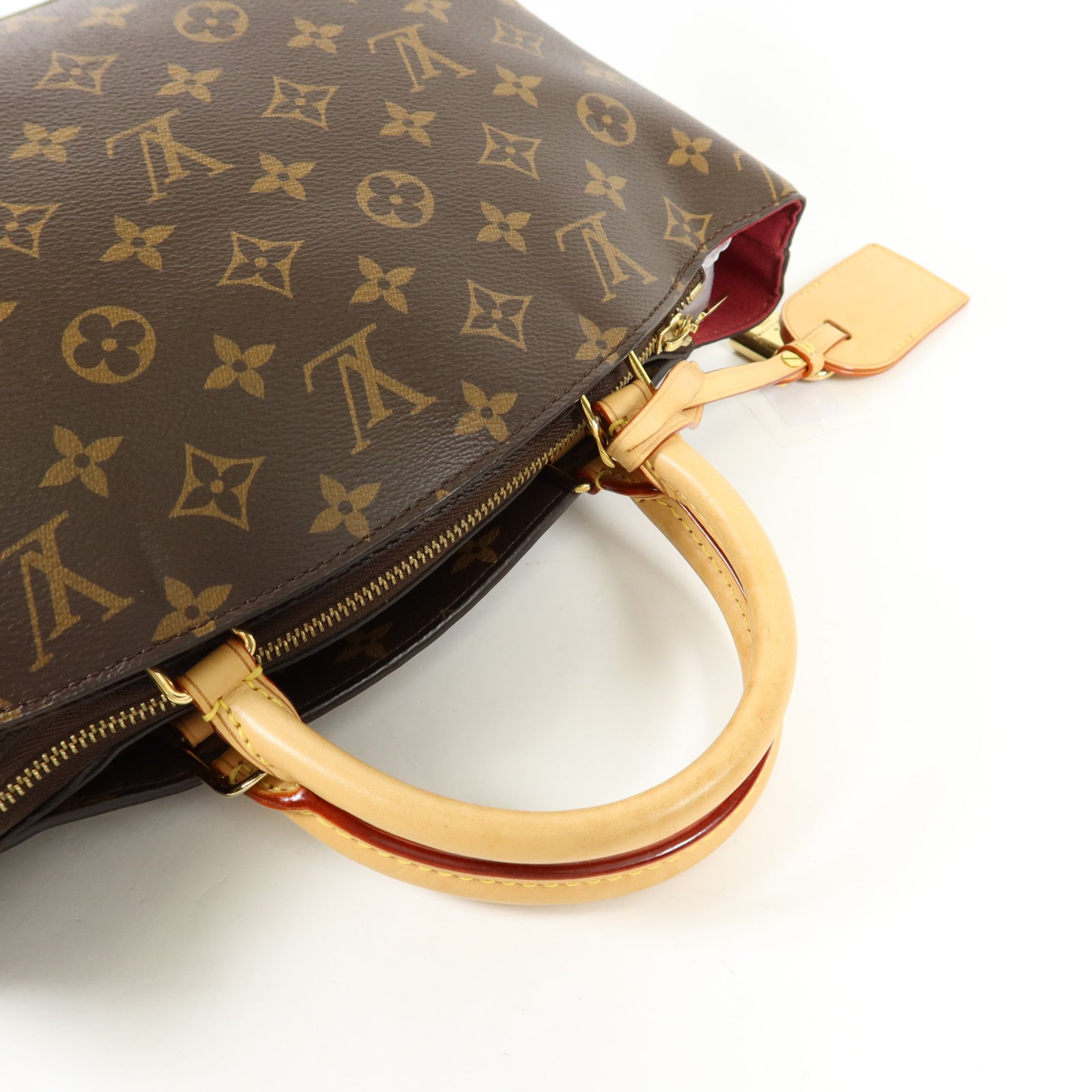 LOUIS VUITTON Monogram Petit Palais金扣手挽肩背兩用袋棕色
