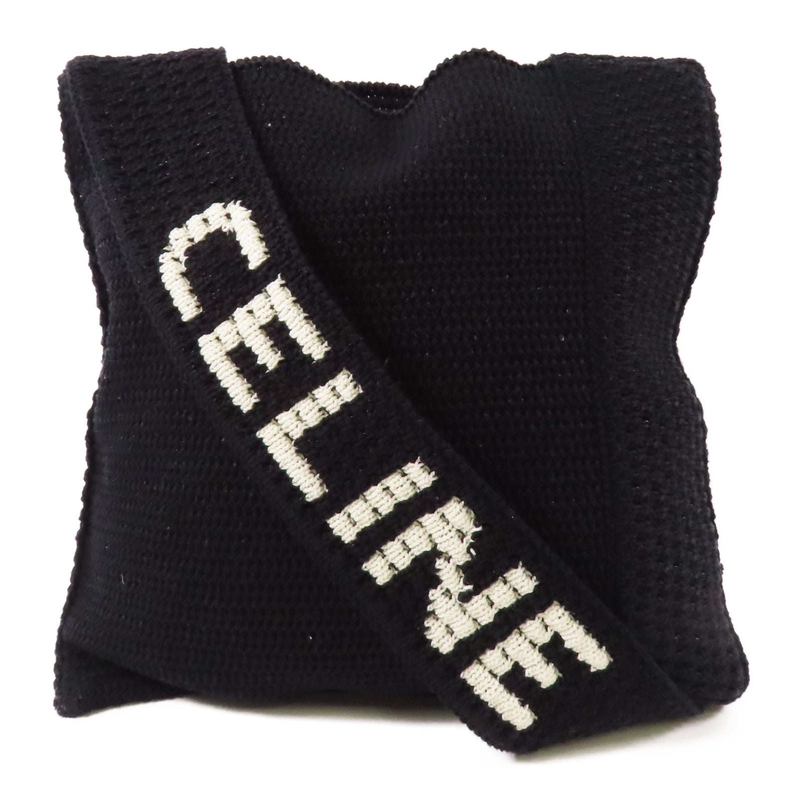 CELINE 鉤編棉質Shoulder Bag肩背袋