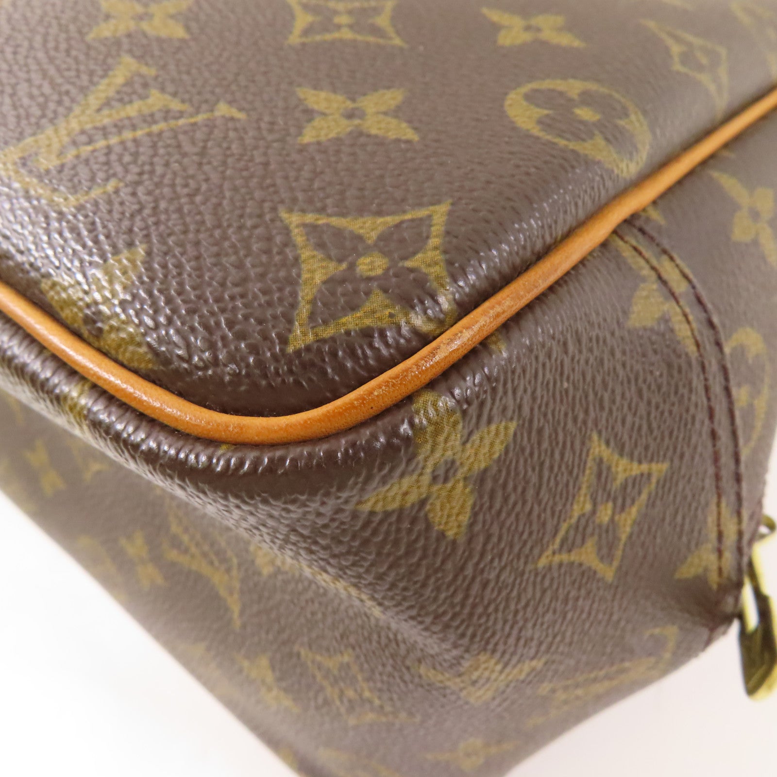 LOUIS VUITTON【激減優惠】 Monogram Deauville金扣手挽袋棕色